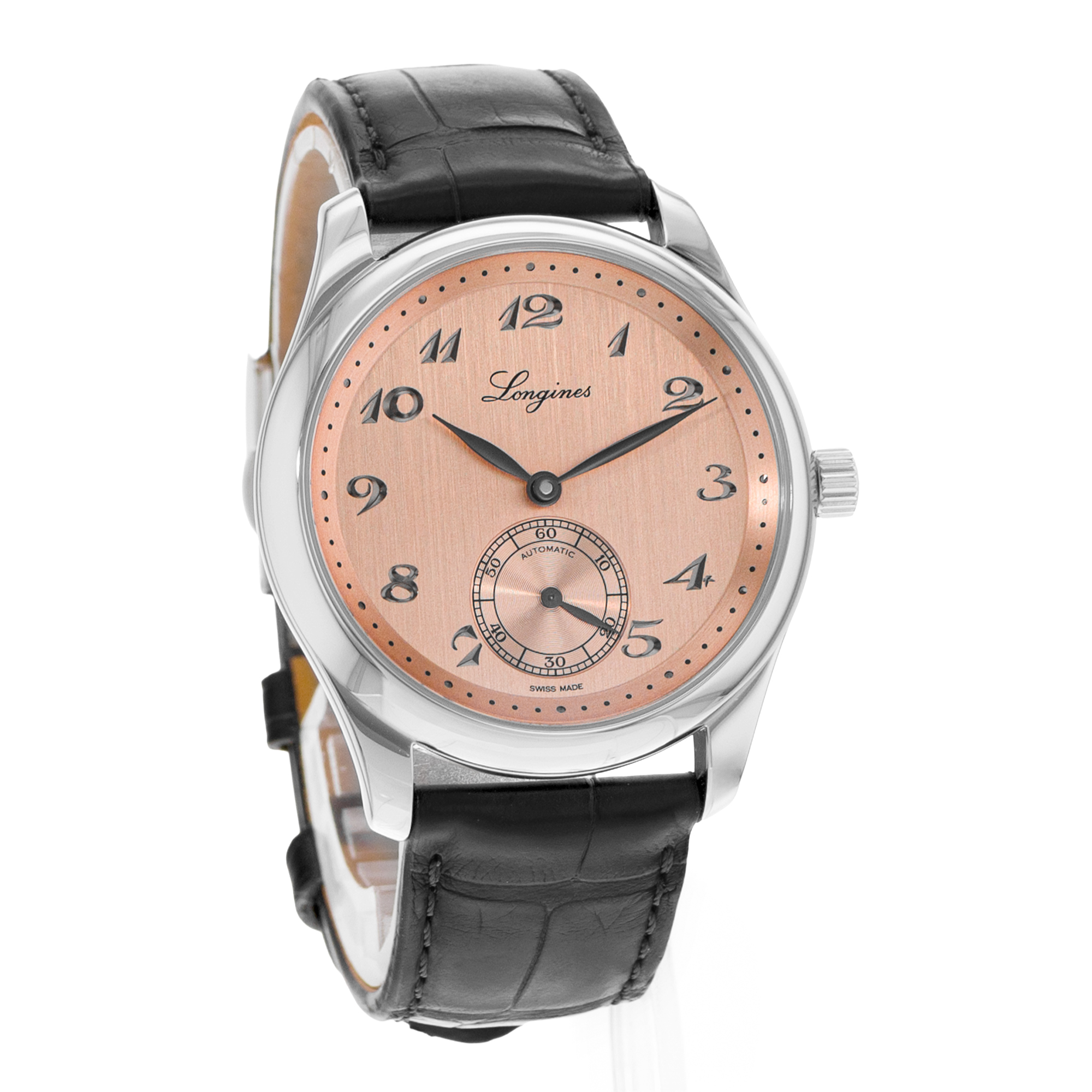 Longines Master Collection L2.843.4.93.2 38mm Pink Arabic Steel Mens Watch 2024 thumbnail 7