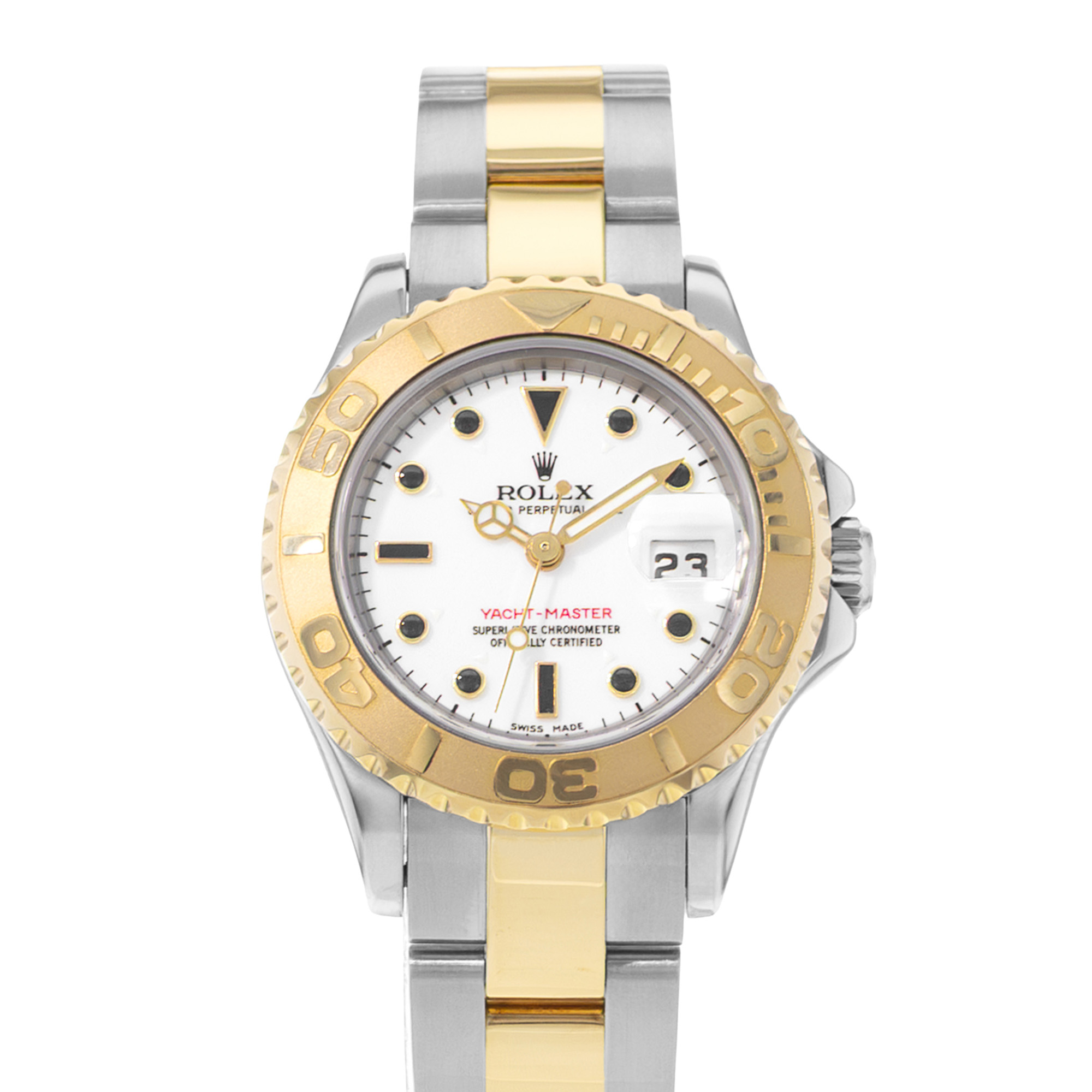 Rolex Yacht-Master 29 169623 White Dial Steel 18k Yellow Gold Ladies Watch 2003 thumbnail 1