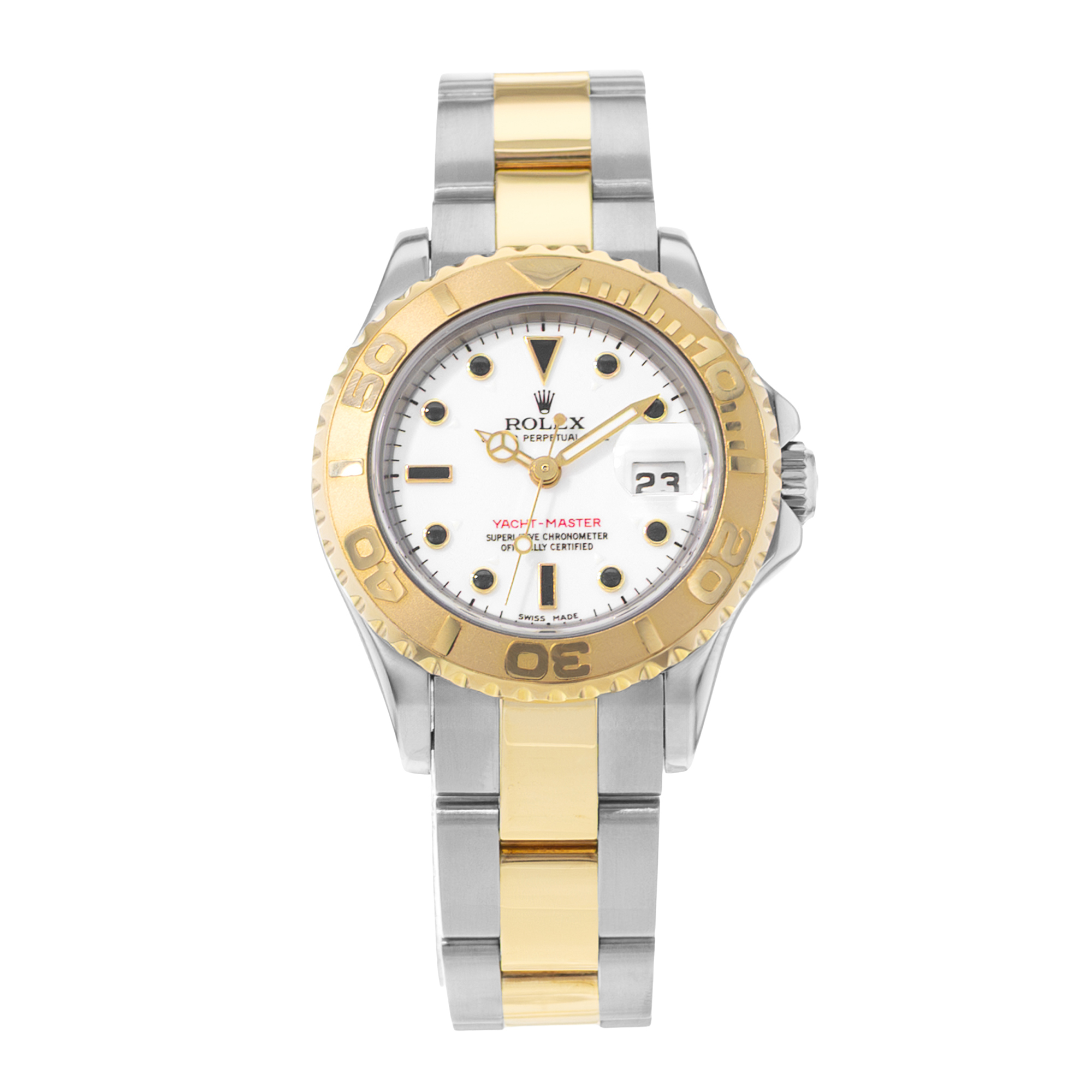 Rolex Yacht-Master 29 169623 White Dial Steel 18k Yellow Gold Ladies Watch 2003 thumbnail 2