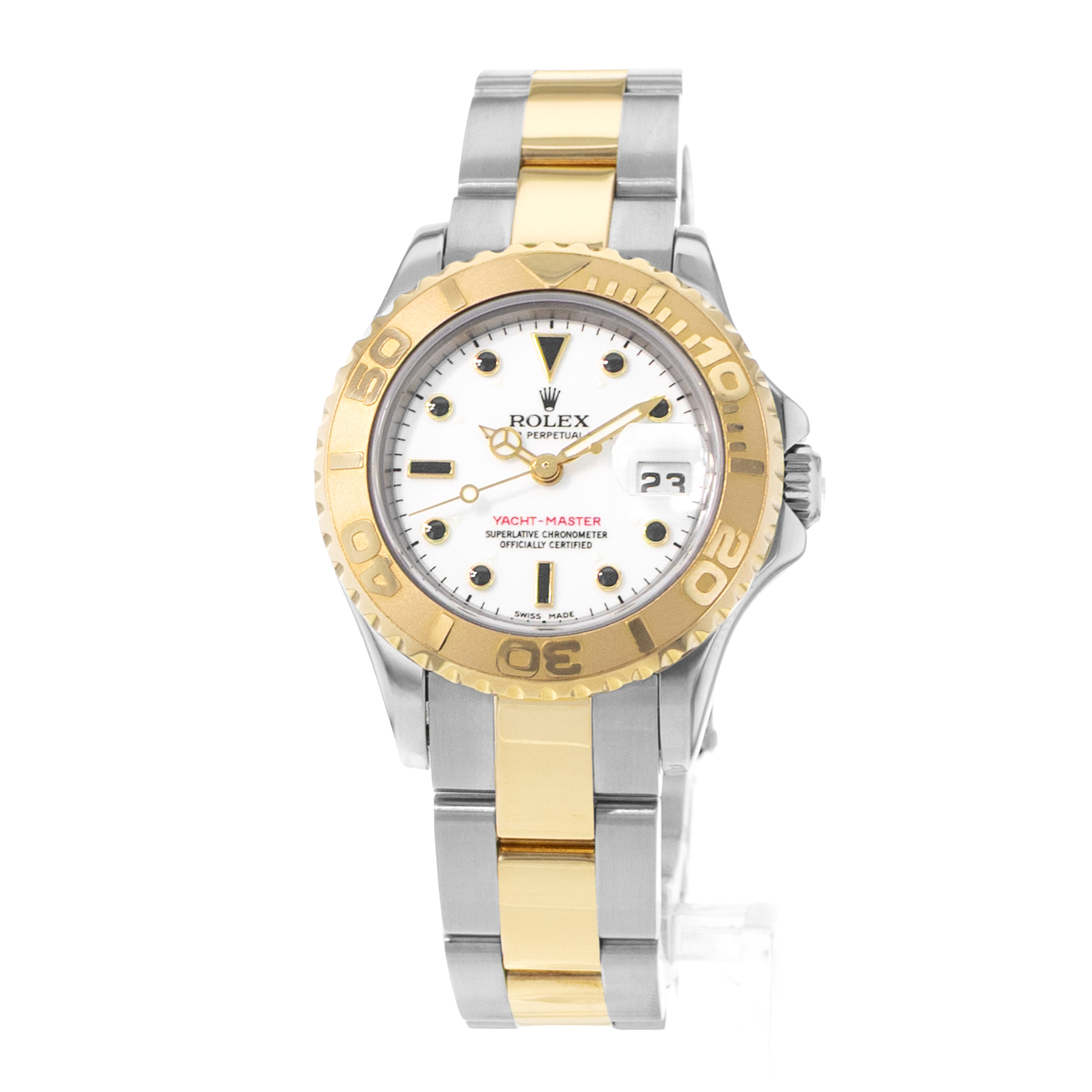 Rolex Yacht-Master 29 169623 White Dial Steel 18k Yellow Gold Ladies Watch 2003 thumbnail 3