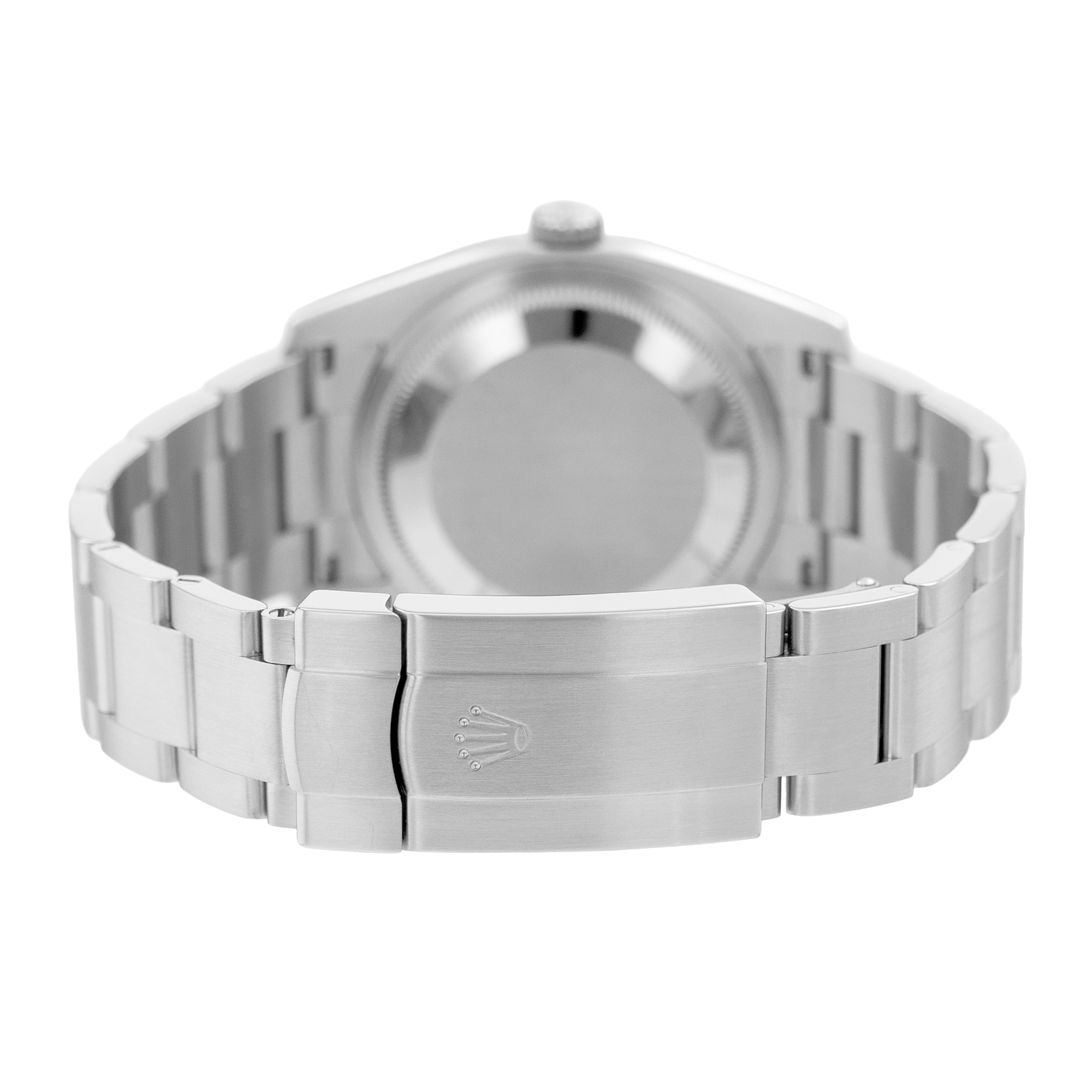 Rolex Oyster Perpetual 36 116034 Black Roman Diamond Steel Gold Mens Watch 2009 thumbnail 8