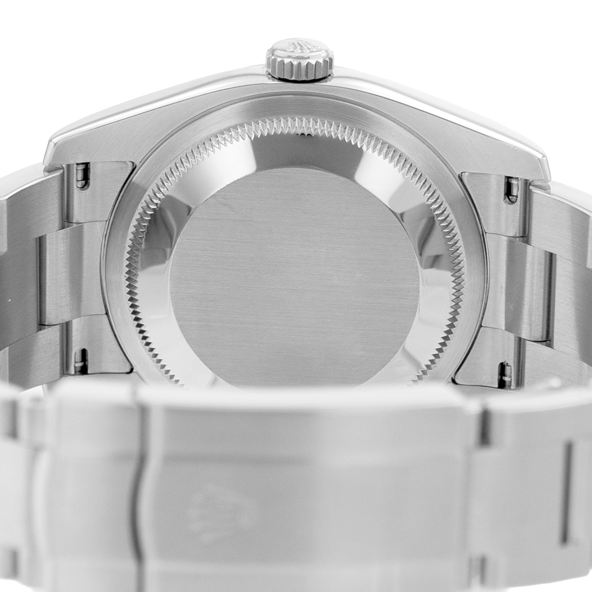 Rolex Oyster Perpetual 36 116034 Black Roman Diamond Steel Gold Mens Watch 2009 thumbnail 9