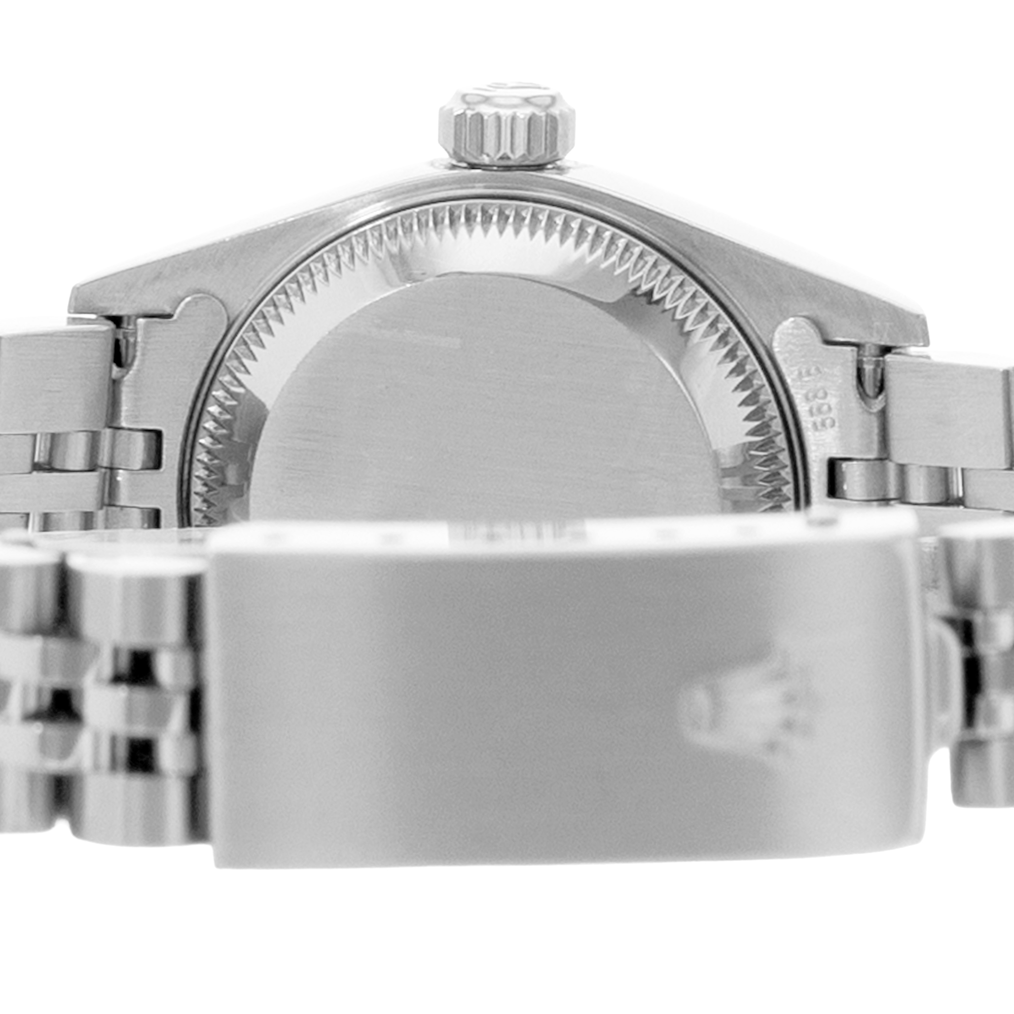 Rolex Datejust 26 79174 Silver Diamond Fluted Steel White Gold Ladies Watch 2000 thumbnail 8