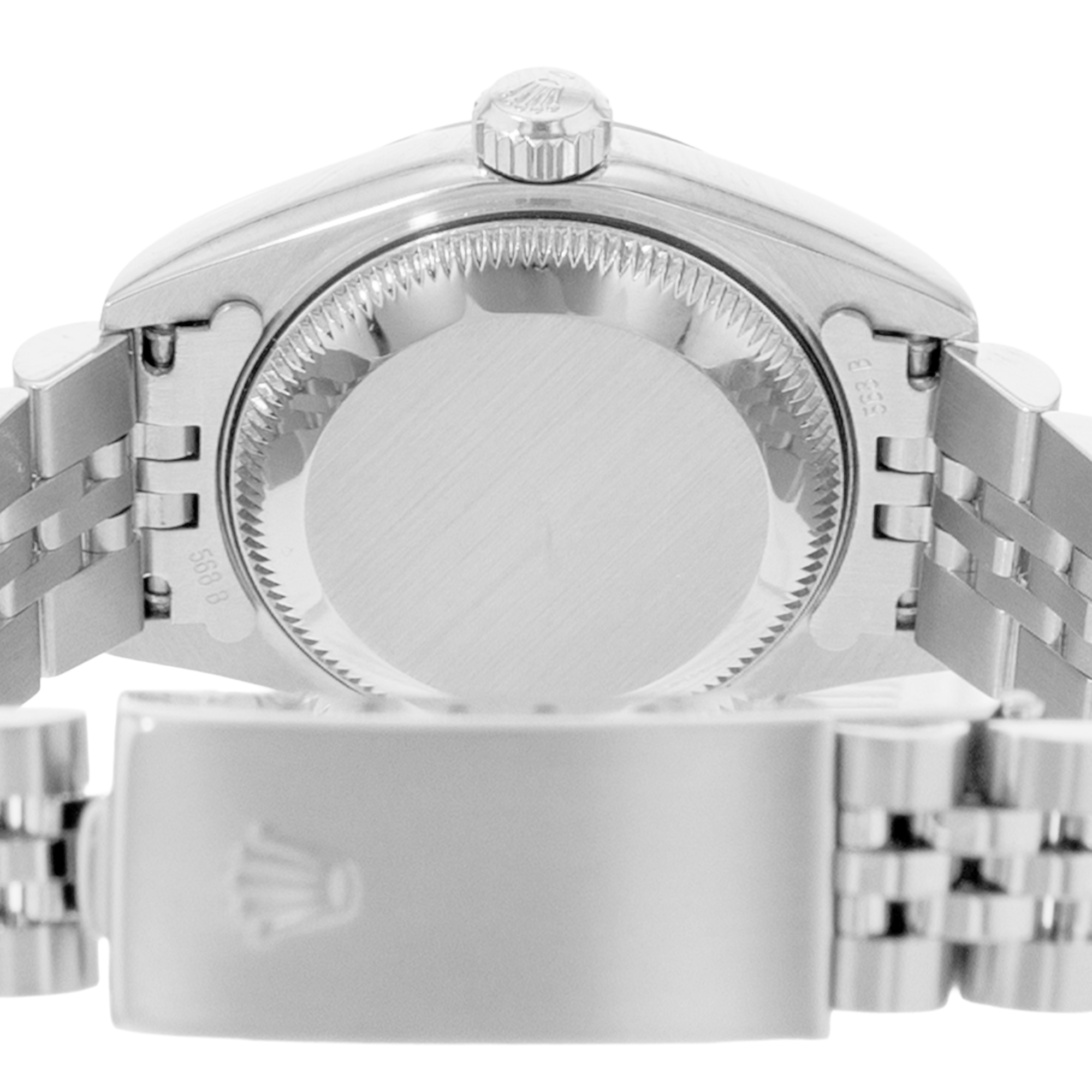 Rolex Datejust 26 79174 Pink Diamond Steel White Gold Jubilee Ladies Watch 2000 thumbnail 8