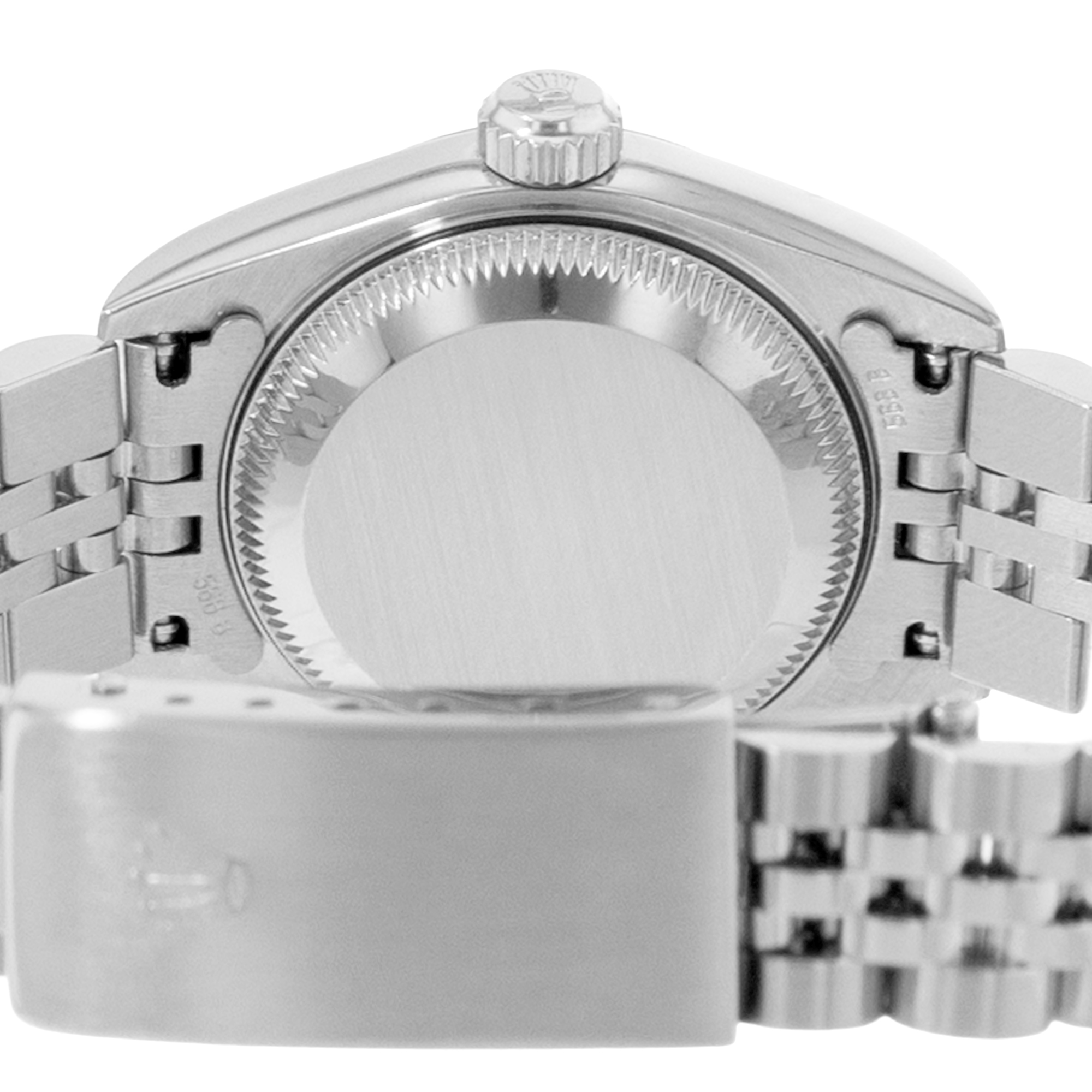 Rolex Datejust 26 79174 Silver Index Fluted Steel White Gold Ladies Watch 2000 thumbnail 8