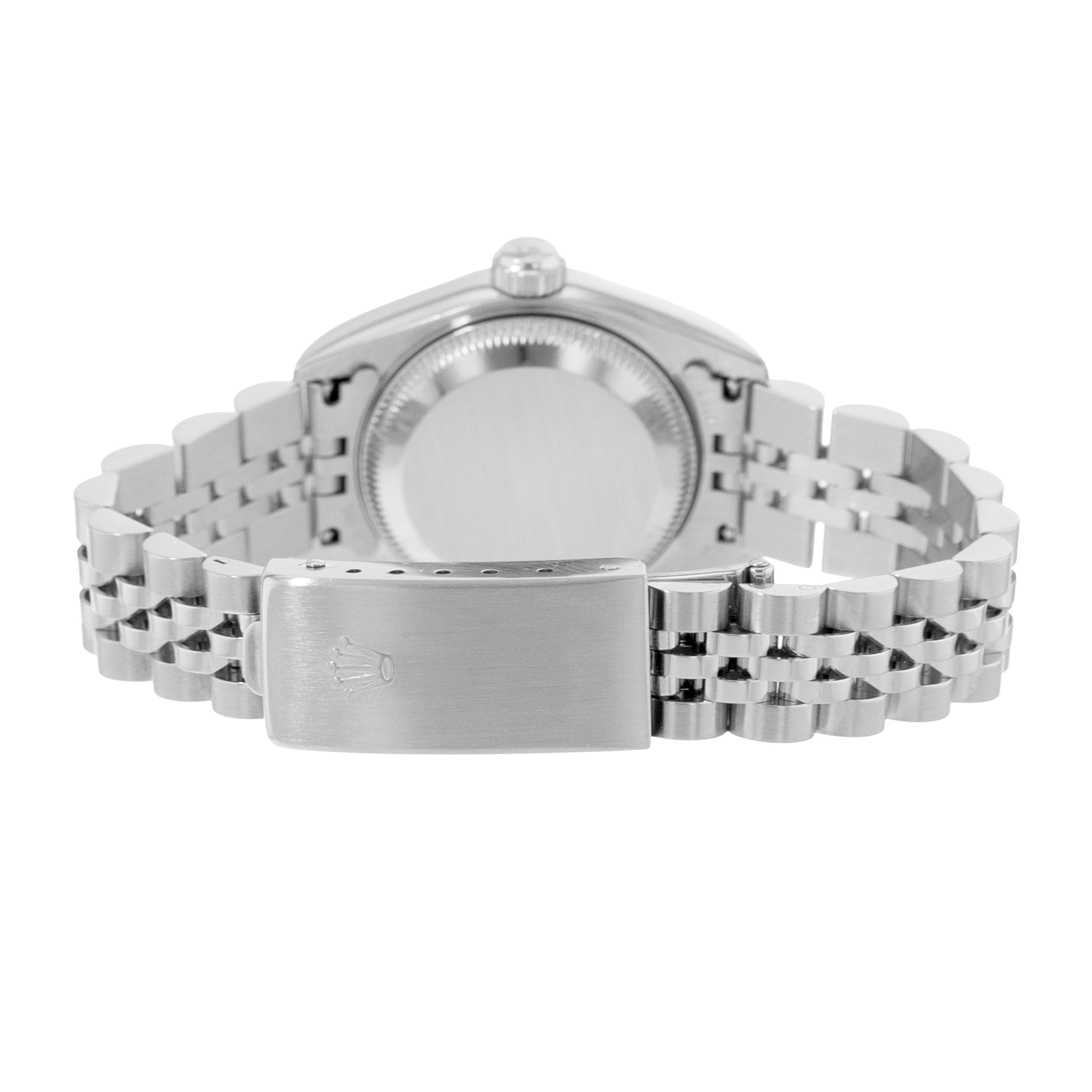 Rolex Datejust 26 79174 Silver Index Fluted Steel White Gold Ladies Watch 2000 thumbnail 7