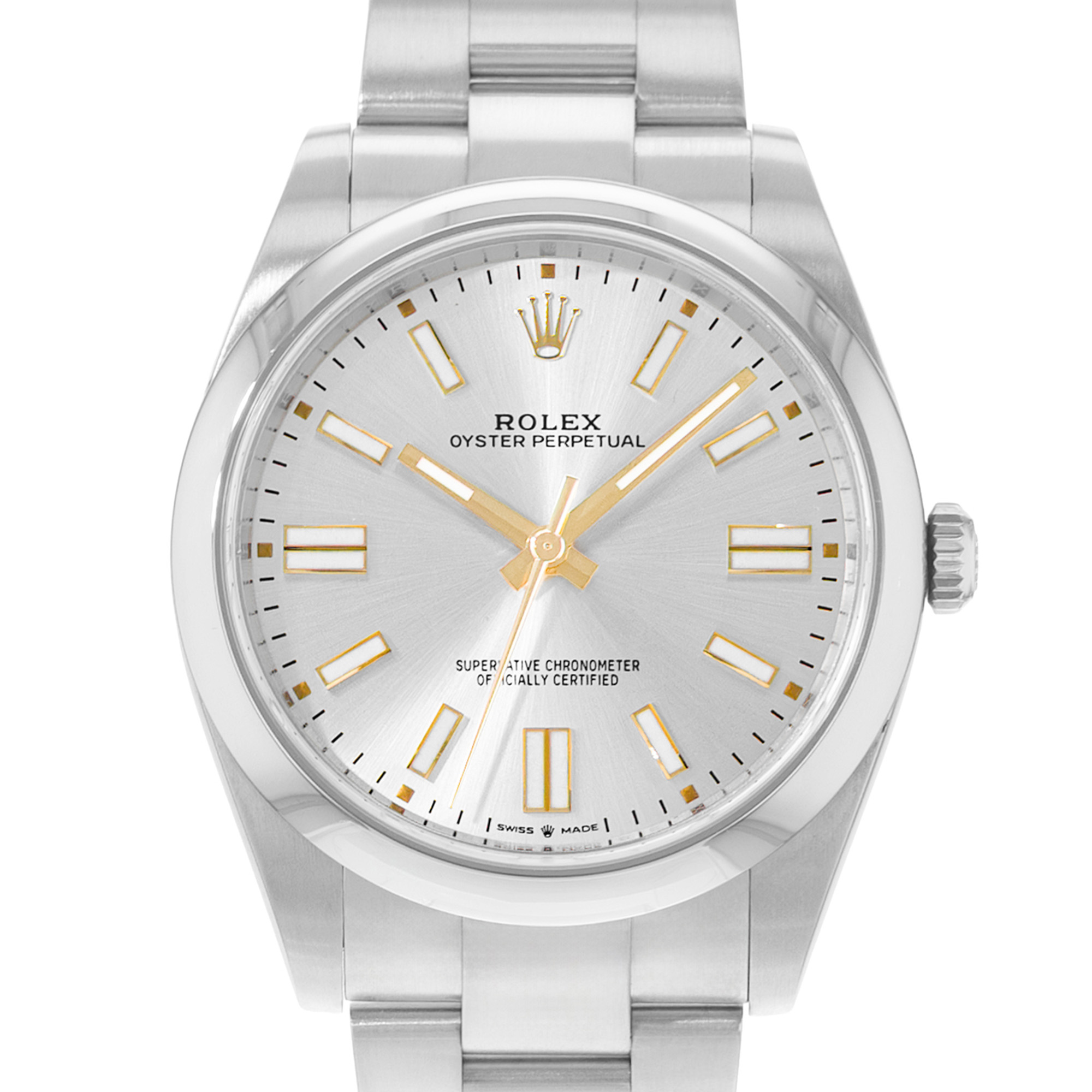 Rolex Oyster Perpetual 41 124300 Silver Index Steel Oyster Mens Watch 2023 thumbnail 1
