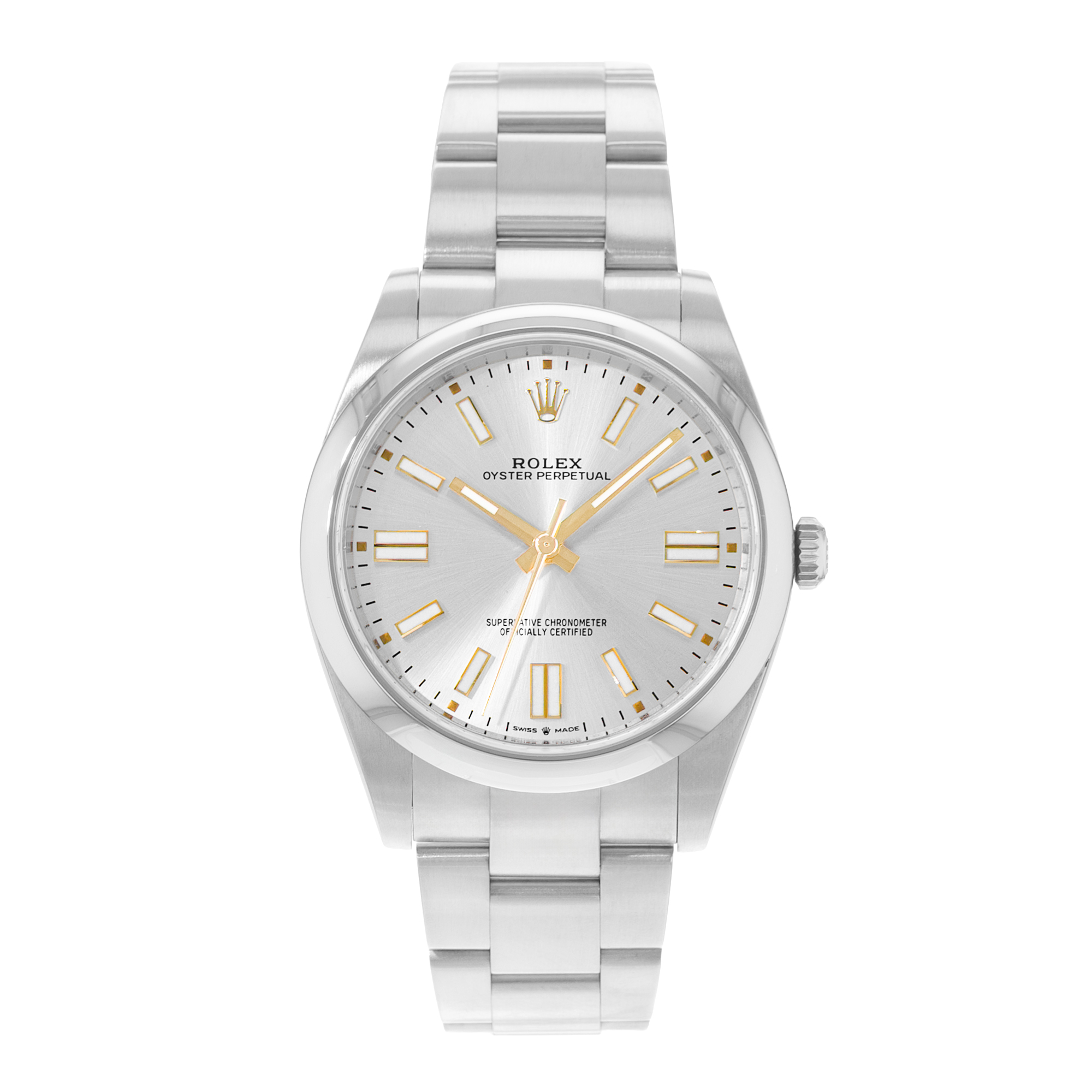 Rolex Oyster Perpetual 41 124300 Silver Index Steel Oyster Mens Watch 2023 thumbnail 2