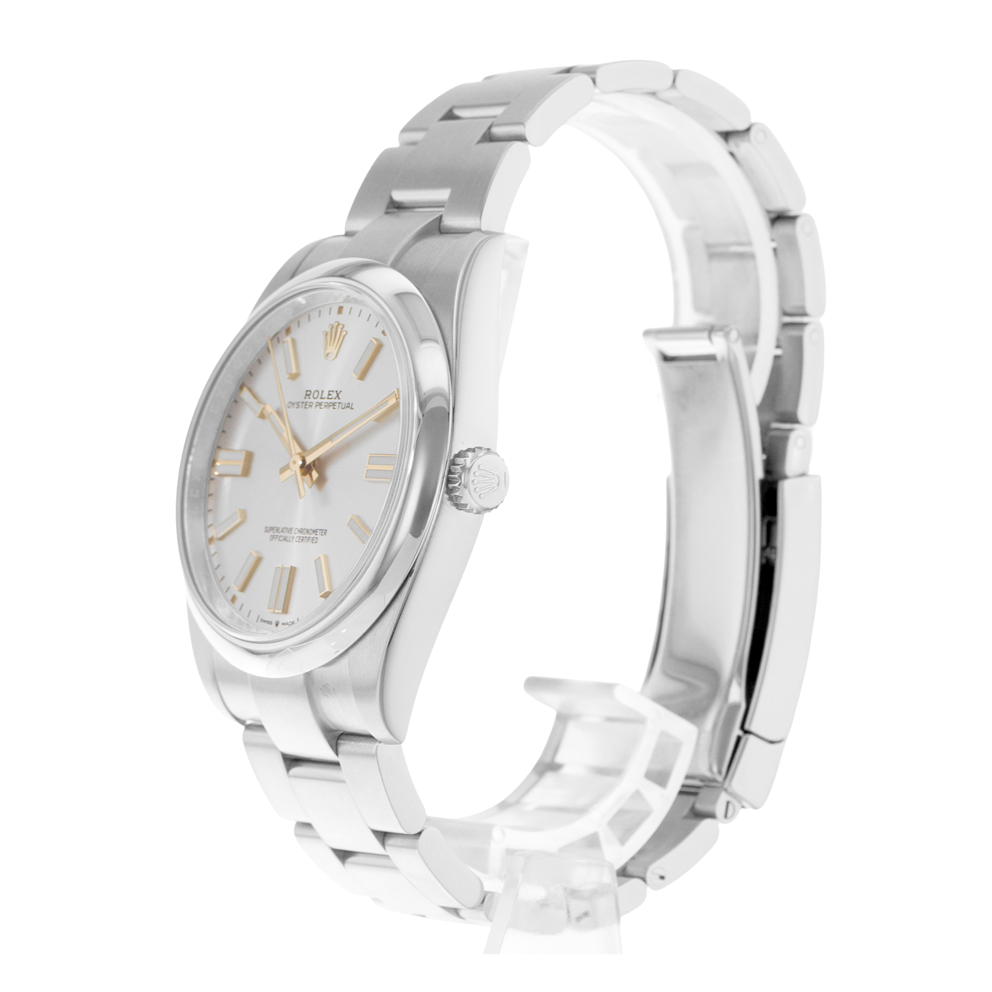 Rolex Oyster Perpetual 41 124300 Silver Index Steel Oyster Mens Watch 2023 thumbnail 5