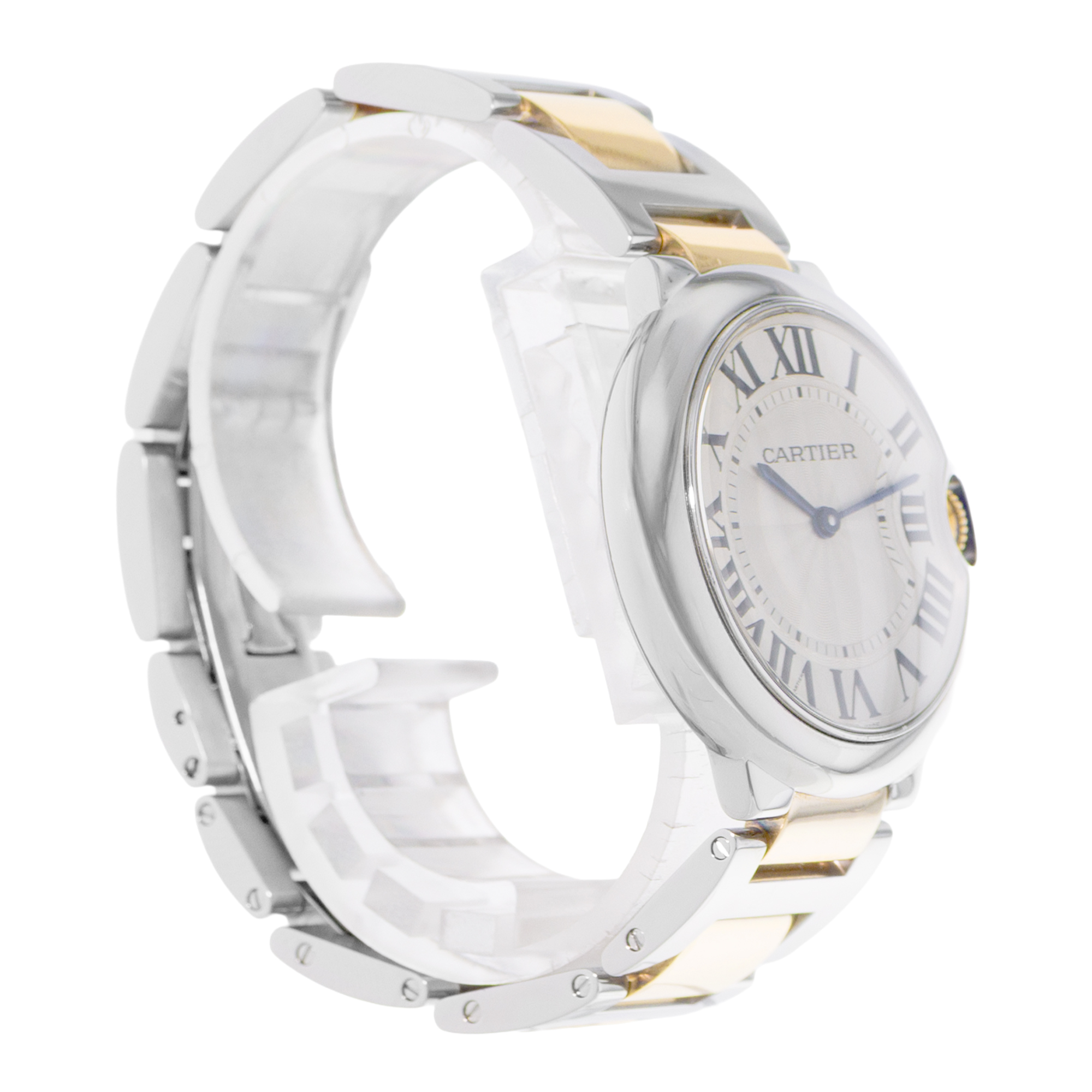 Cartier Ballon Bleu 36mm W69008Z3 3005 Silver Steel Gold Mens Watch Papers 2009 thumbnail 6