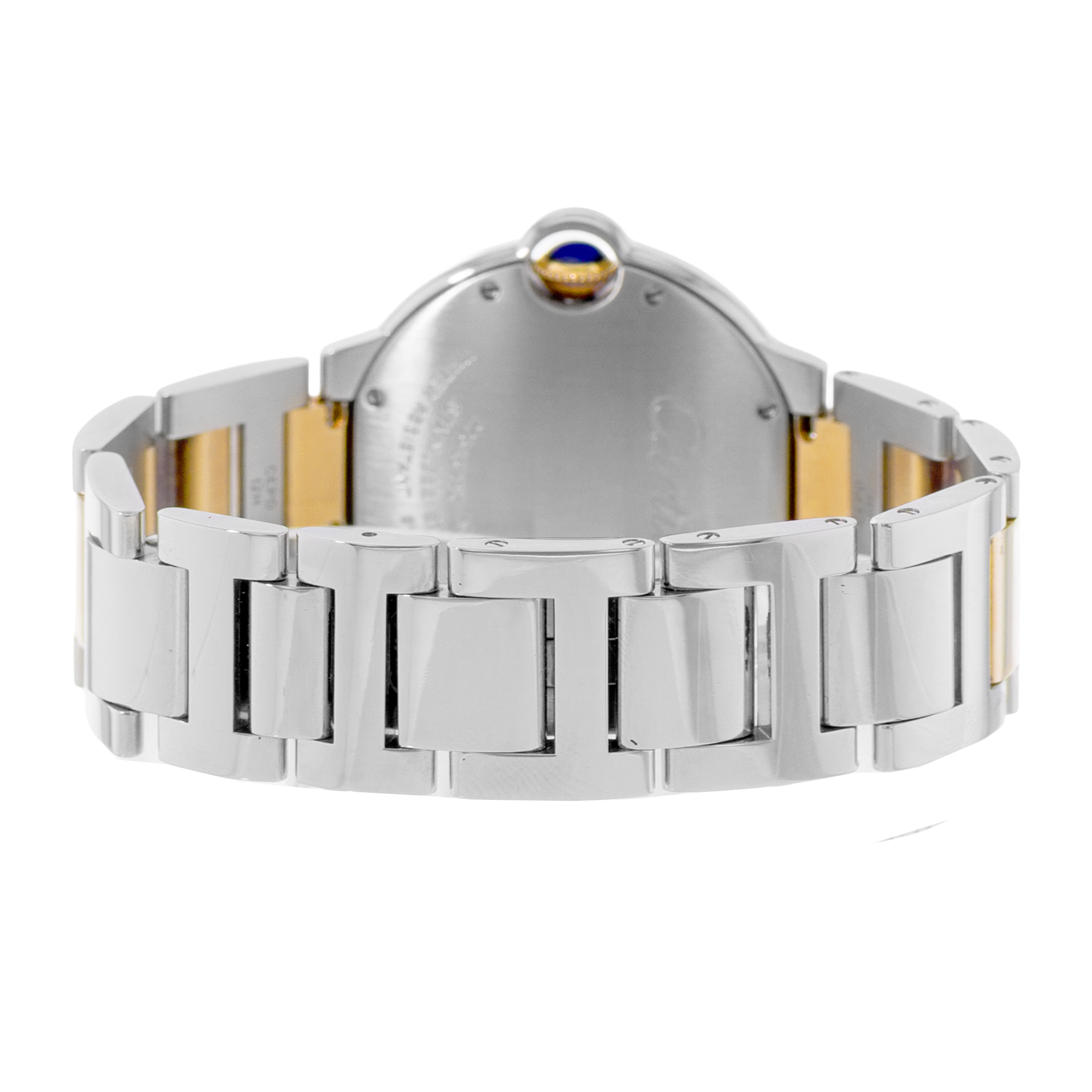 Cartier Ballon Bleu 36mm W69008Z3 3005 Silver Steel Gold Mens Watch Papers 2009 thumbnail 8