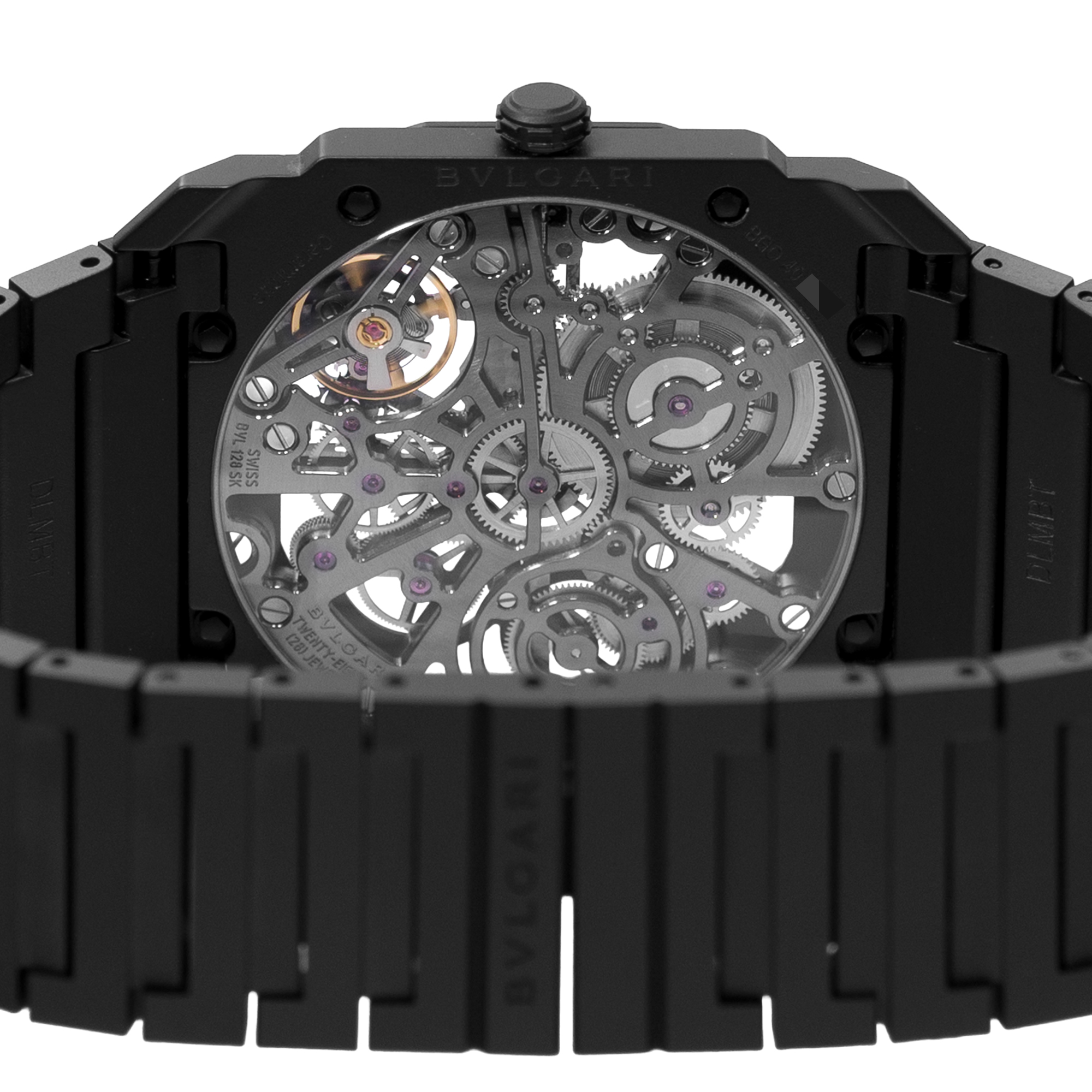 Bvlgari Octo 103126 40mm Skeleton Black Ceramic Manual Winding Mens Watch 2019 thumbnail 9