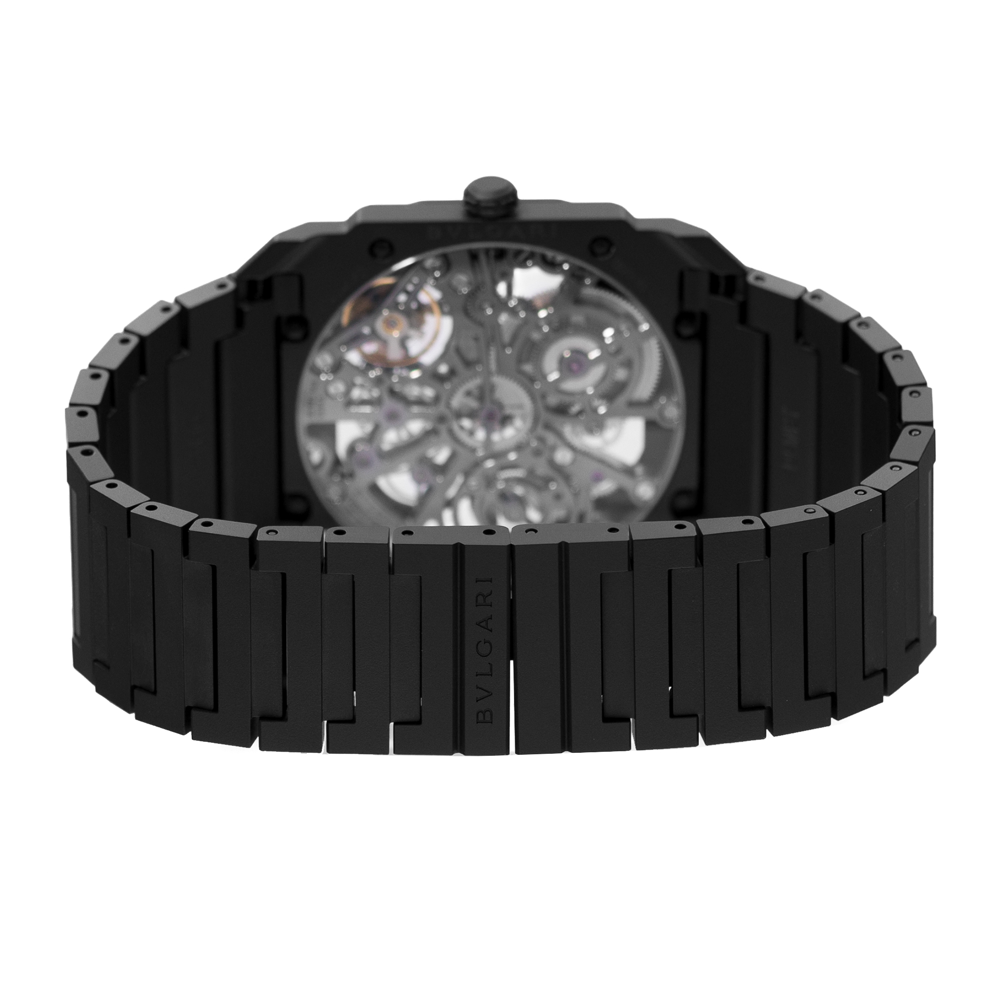 Bvlgari Octo 103126 40mm Skeleton Black Ceramic Manual Winding Mens Watch 2019 thumbnail 8
