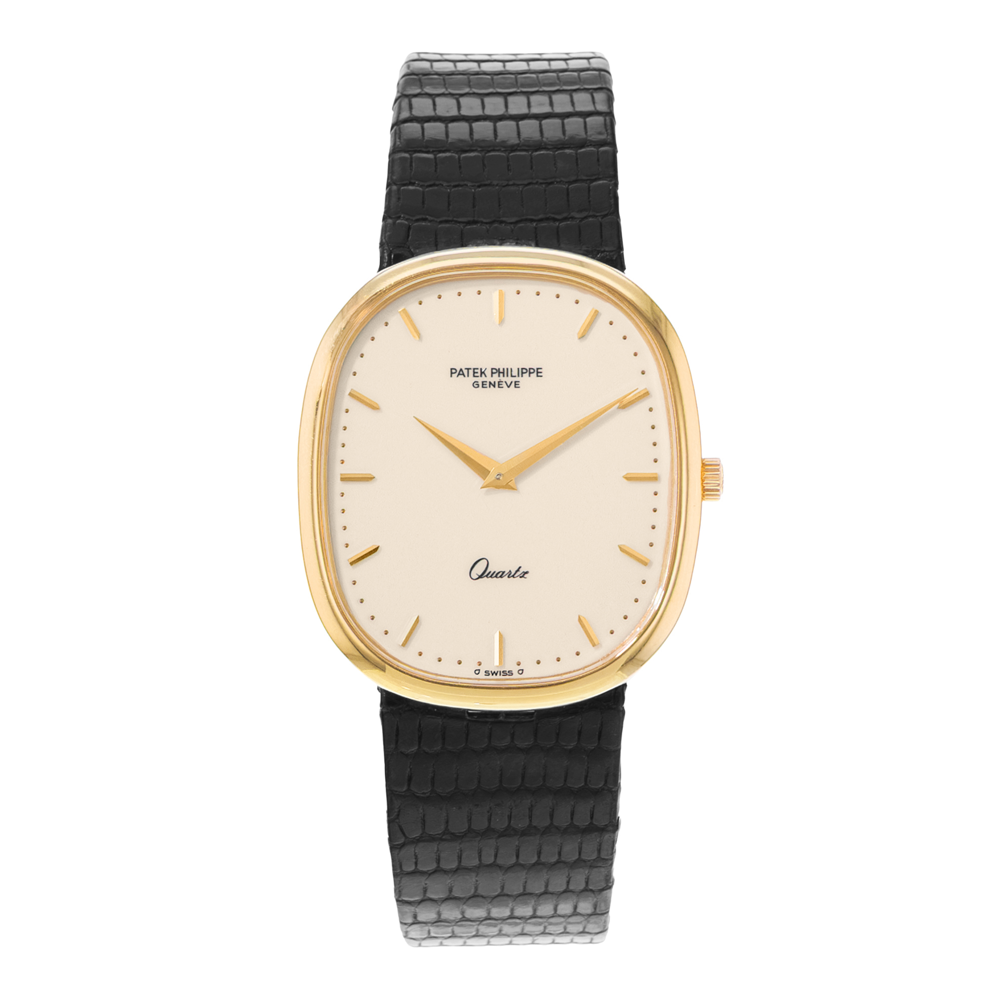 Patek Philippe Golden Ellipse 3838/1 31mm Vintage Yellow Gold Quartz Mens Watch thumbnail 2