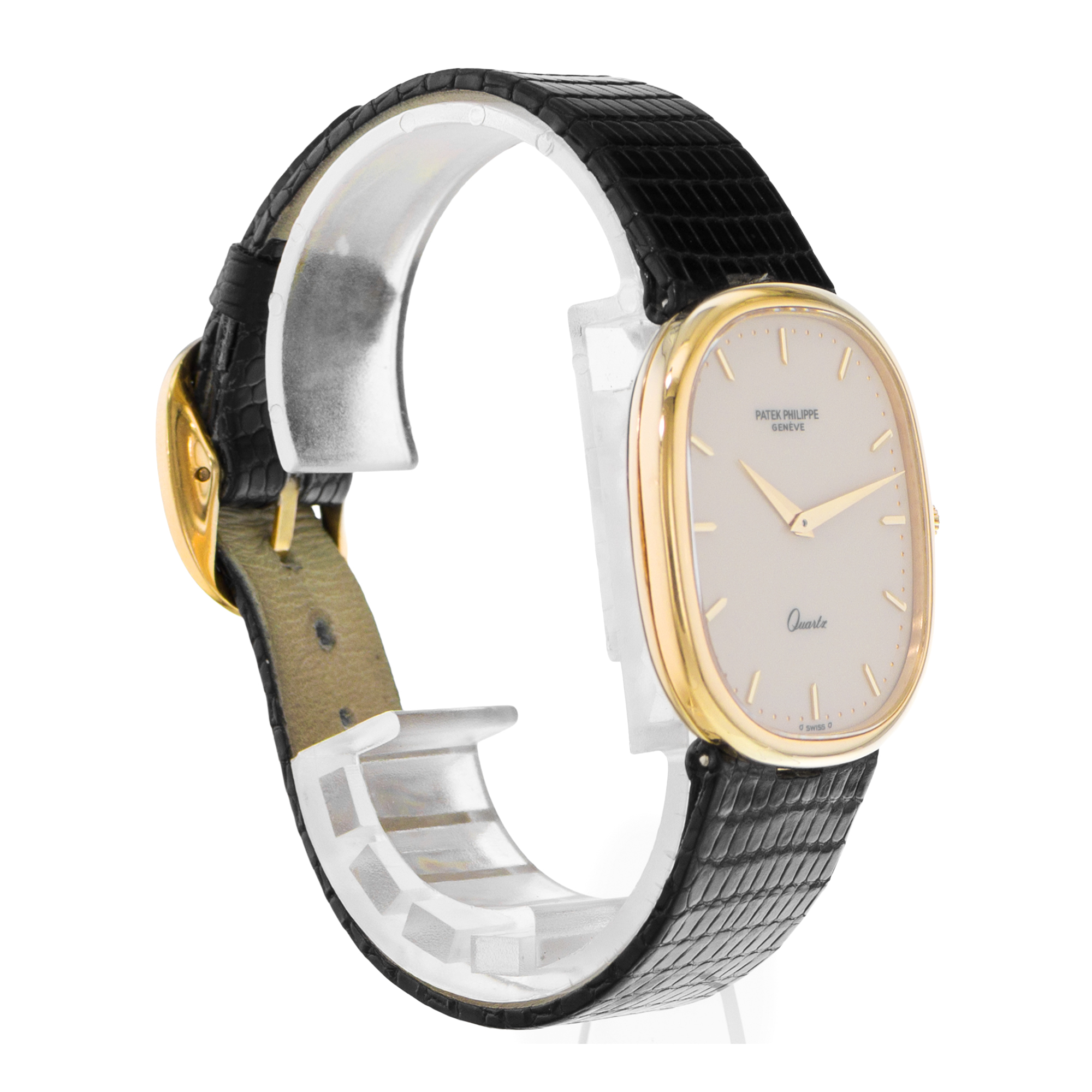 Patek Philippe Golden Ellipse 3838/1 31mm Vintage Yellow Gold Quartz Mens Watch thumbnail 5