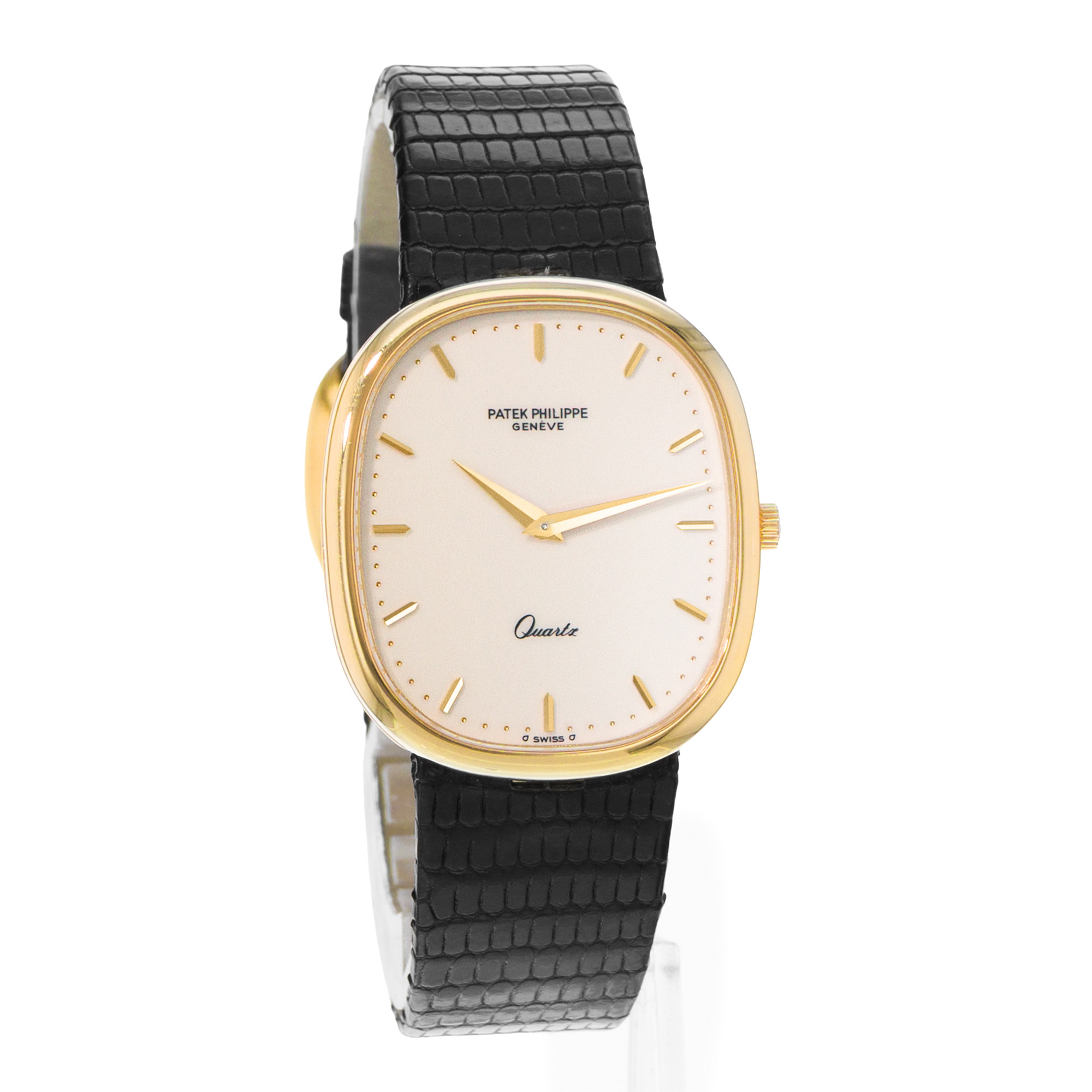 Patek Philippe Golden Ellipse 3838/1 31mm Vintage Yellow Gold Quartz Mens Watch thumbnail 6