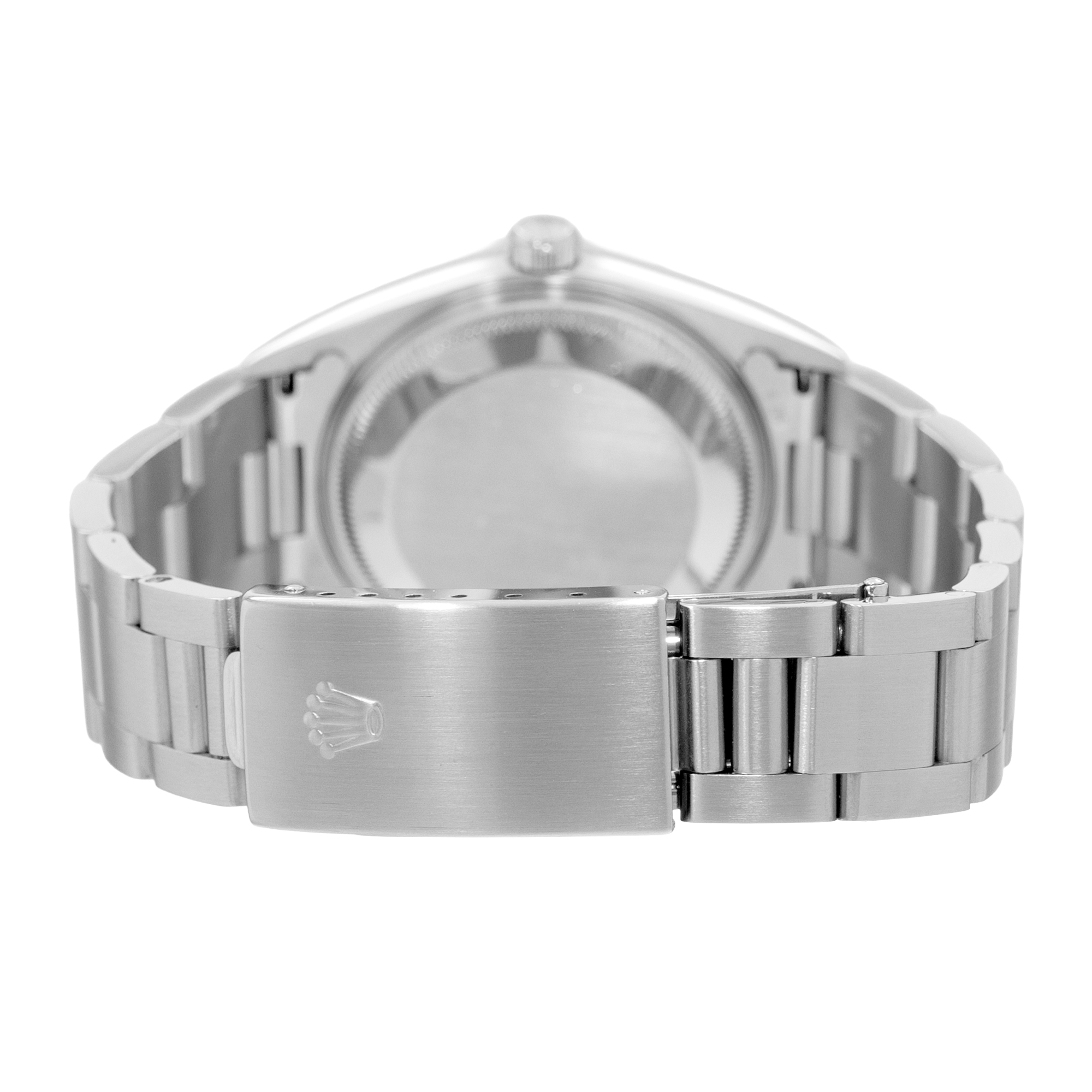 Rolex Oyster Perpetual Date 34 15200 Black Index Steel Mens Watch Papers 2000 thumbnail 8