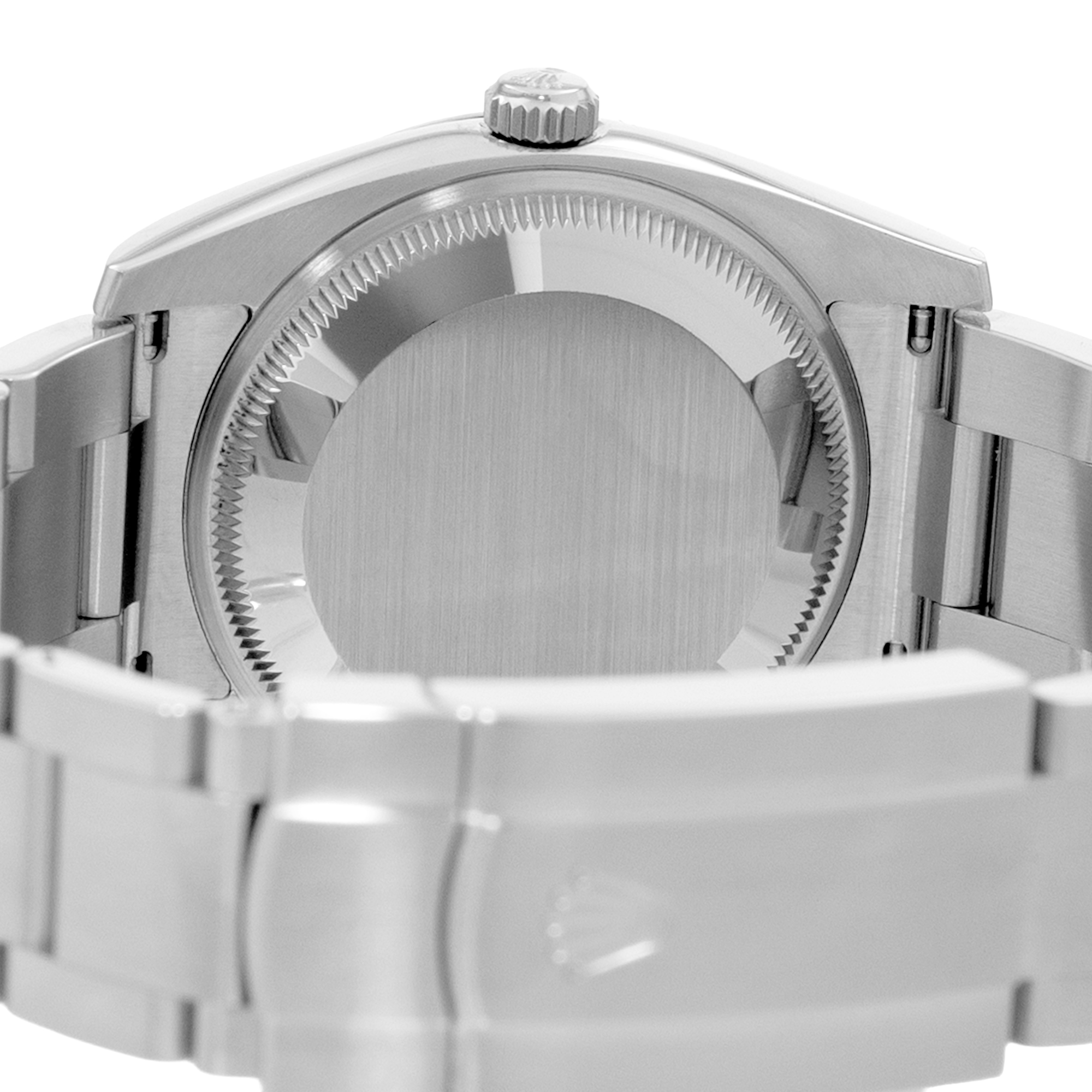 Rolex Oyster Perpetual 34 114200 White Grape Dial Steel Mens Watch Card 2018 thumbnail 9