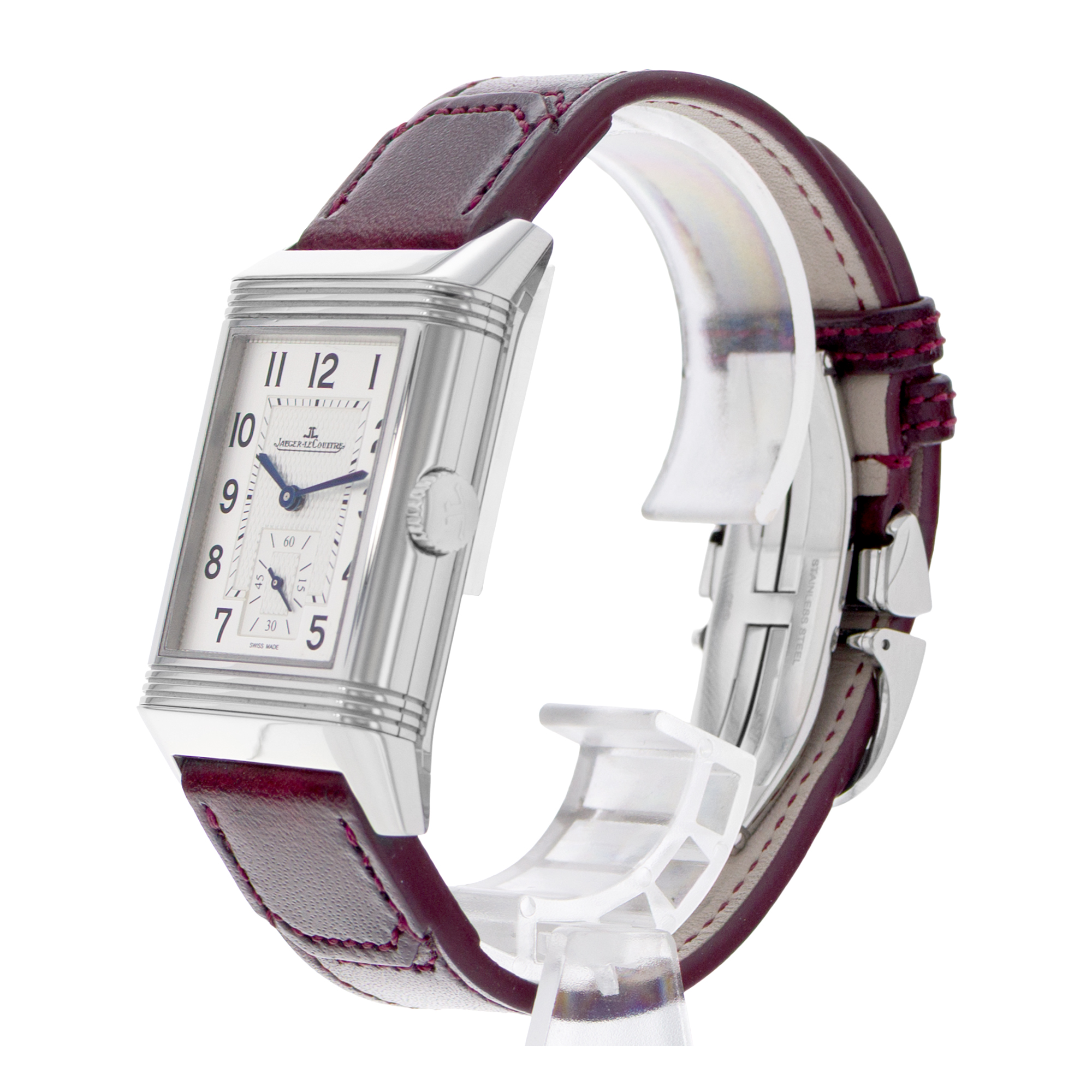 Jaeger-LeCoultre Reverso Classic Duoface Q3848422 47mm Steel Leather Papers 2018 thumbnail 5