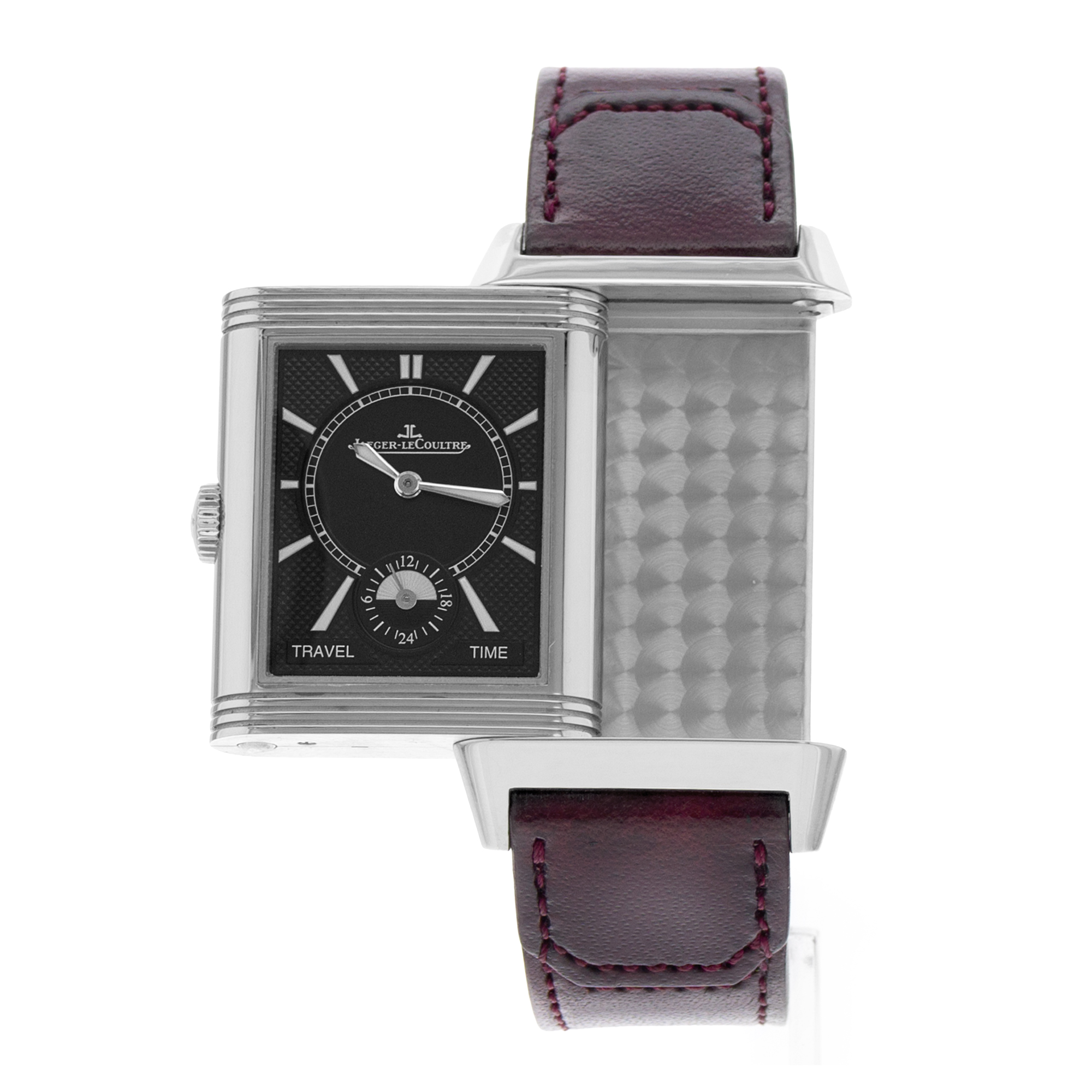 Jaeger-LeCoultre Reverso Classic Duoface Q3848422 47mm Steel Leather Papers 2018 thumbnail 8