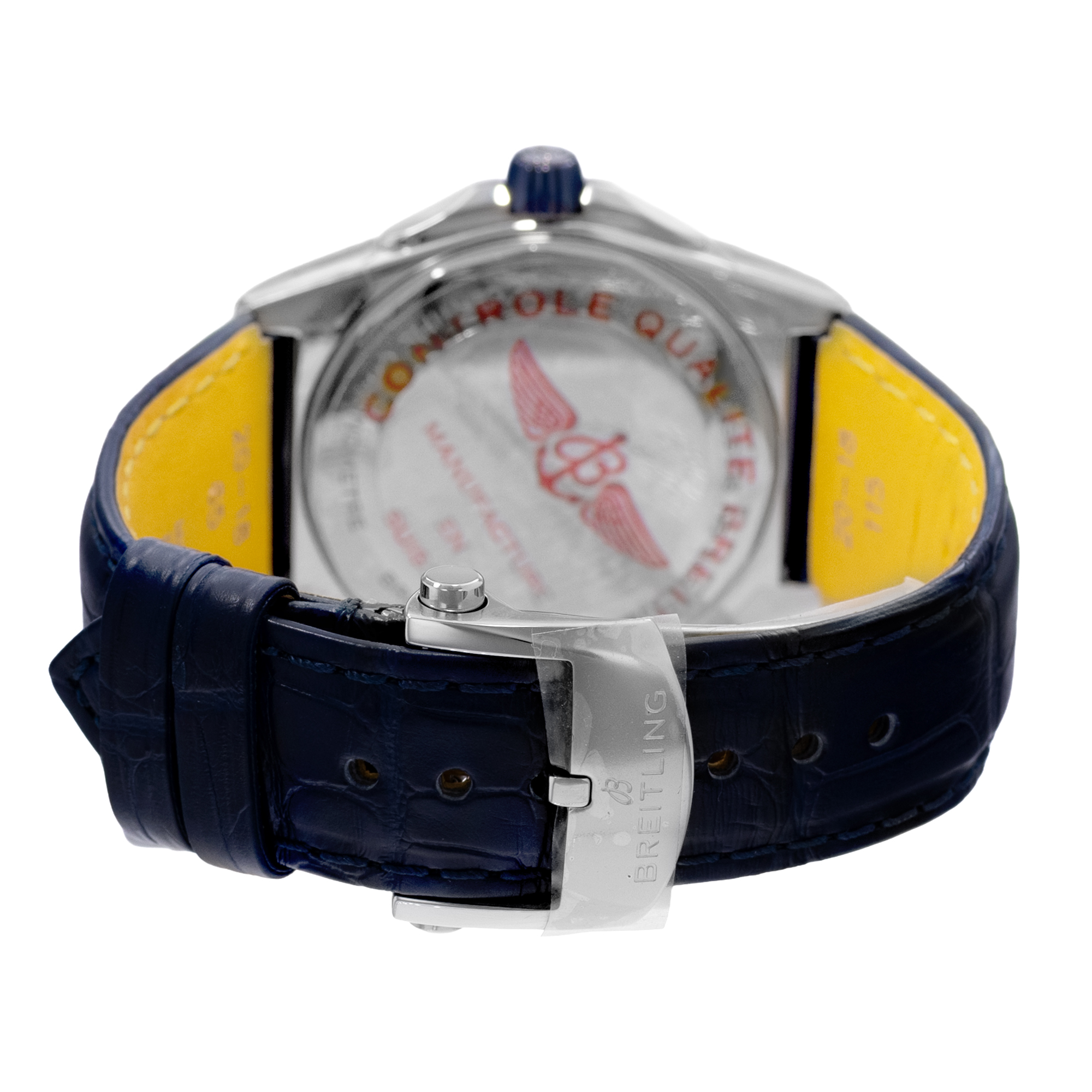 Breitling Chronomat A17356531C1P1 38mm Diamond Ice Blue Steel Stickers 2025 thumbnail 7