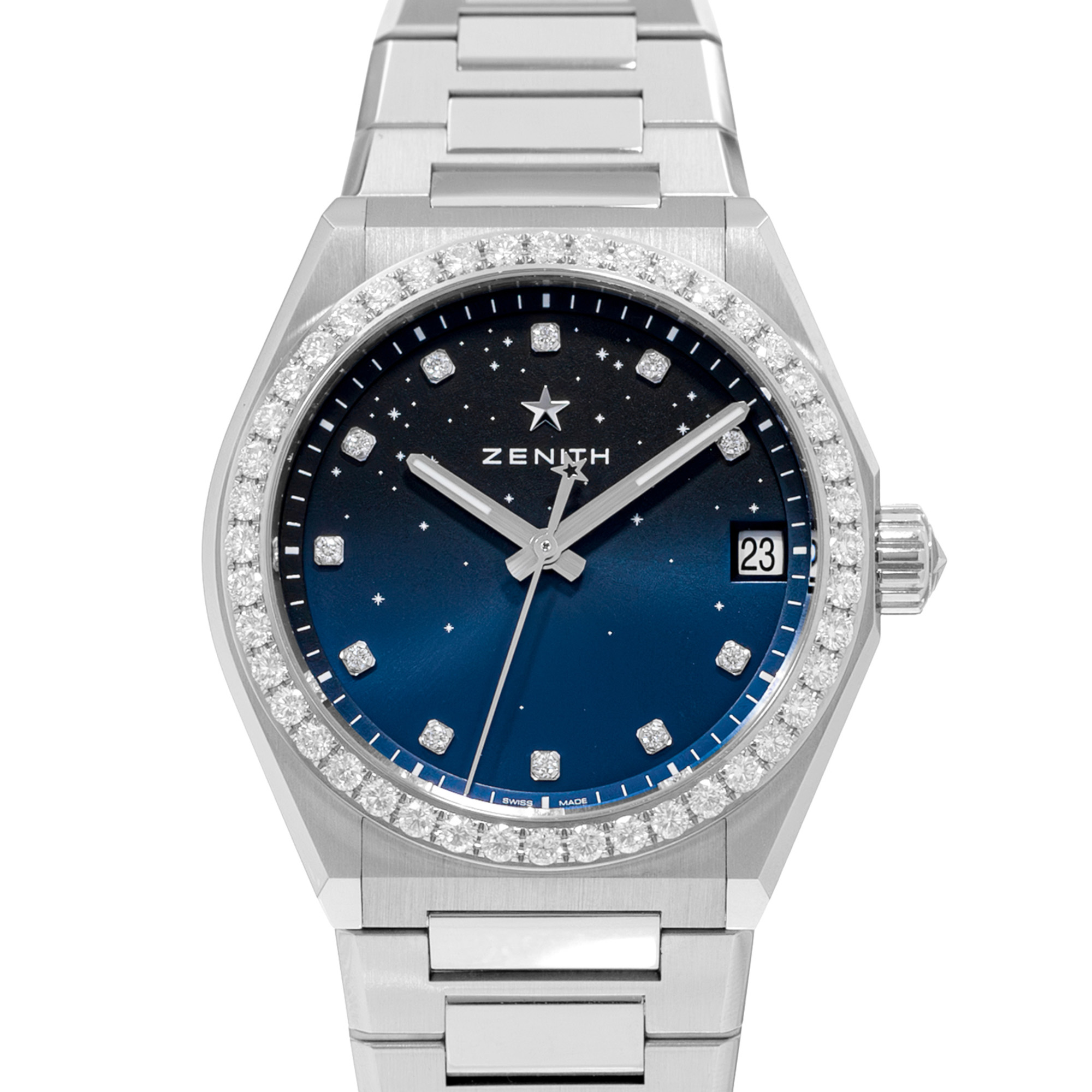 Zenith Defy 16.9200.670/01.MI001 Midnight Blue Diamond Steel Ladies Watch 2022 thumbnail 1