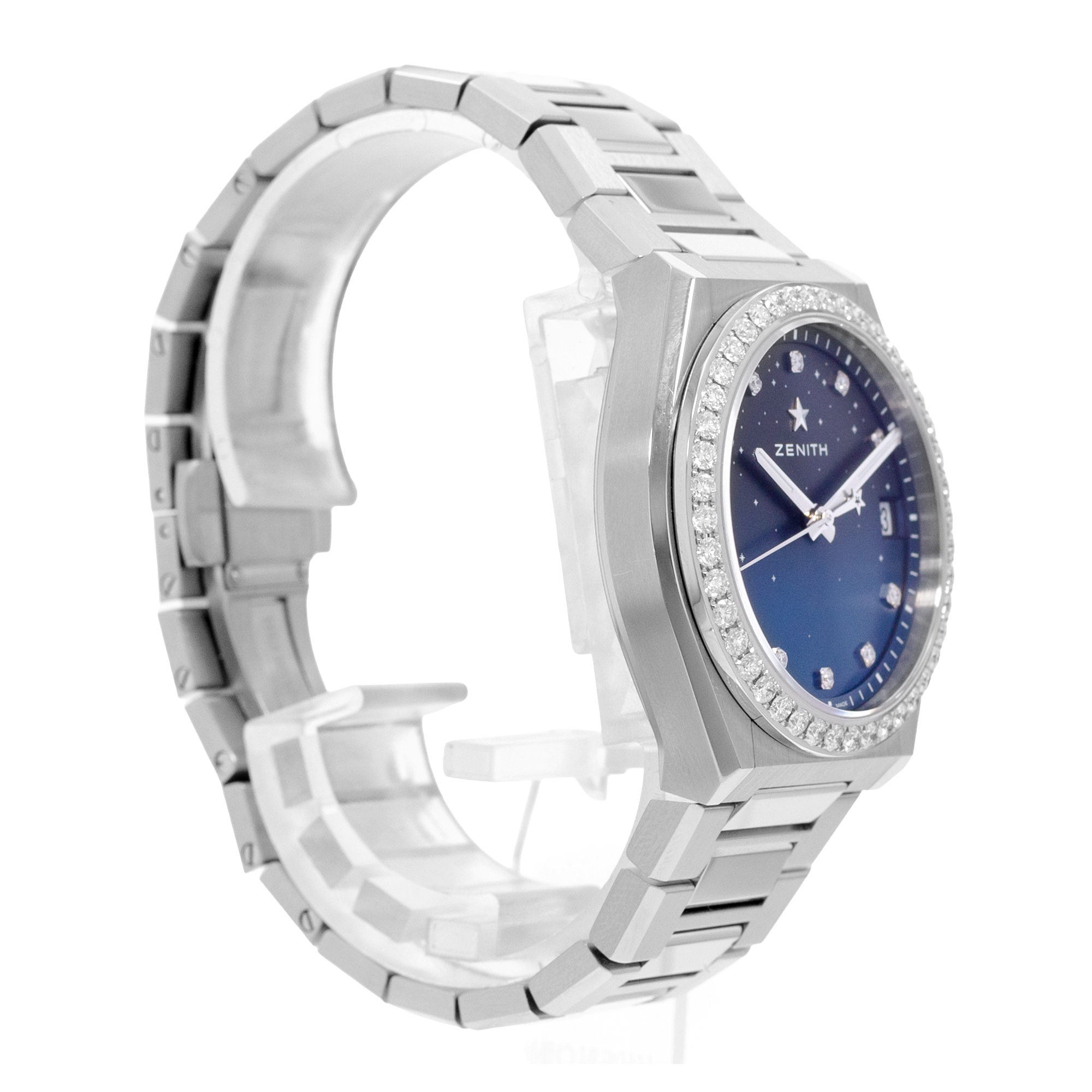 Zenith Defy 16.9200.670/01.MI001 Midnight Blue Diamond Steel Ladies Watch 2022 thumbnail 5