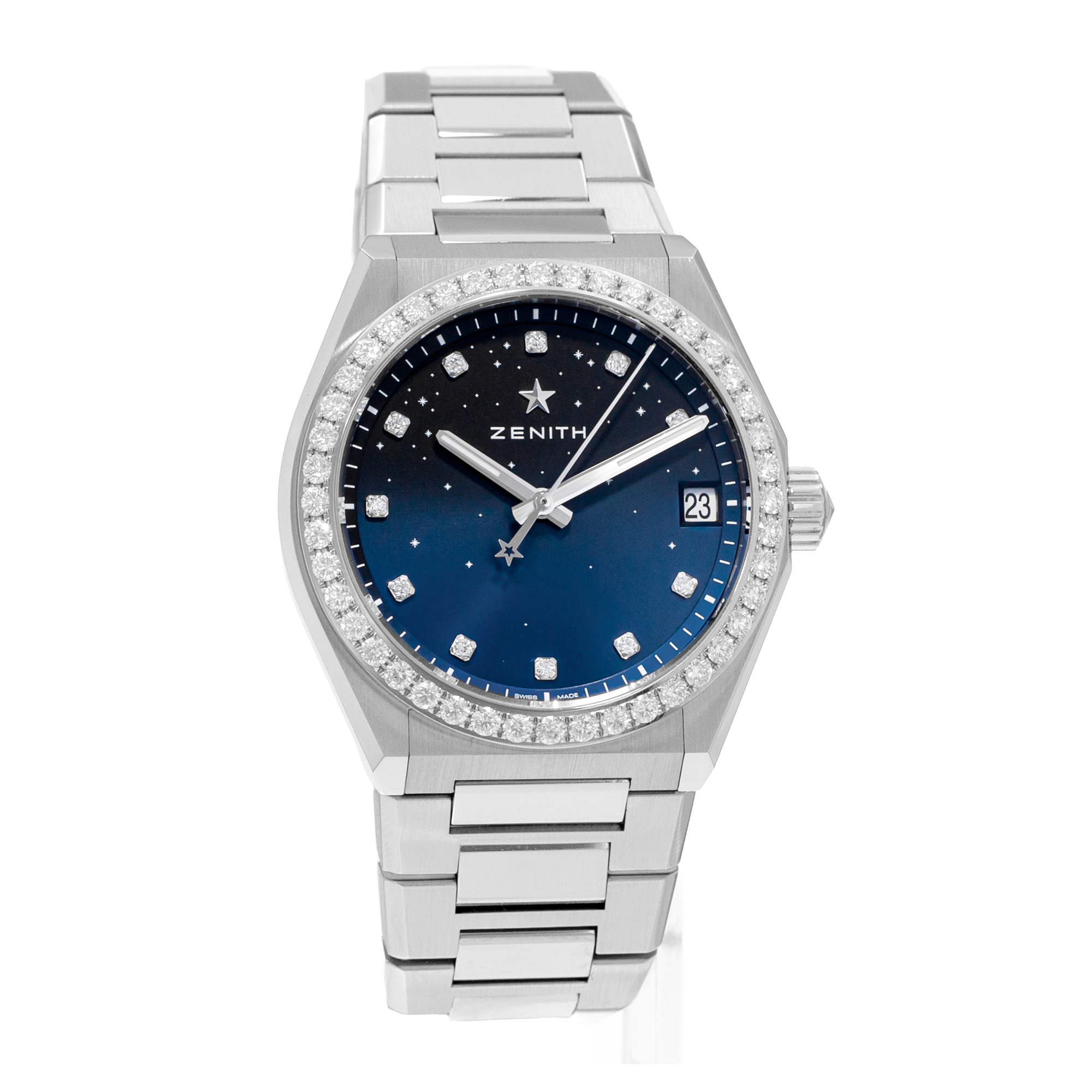Zenith Defy 16.9200.670/01.MI001 Midnight Blue Diamond Steel Ladies Watch 2022 thumbnail 6
