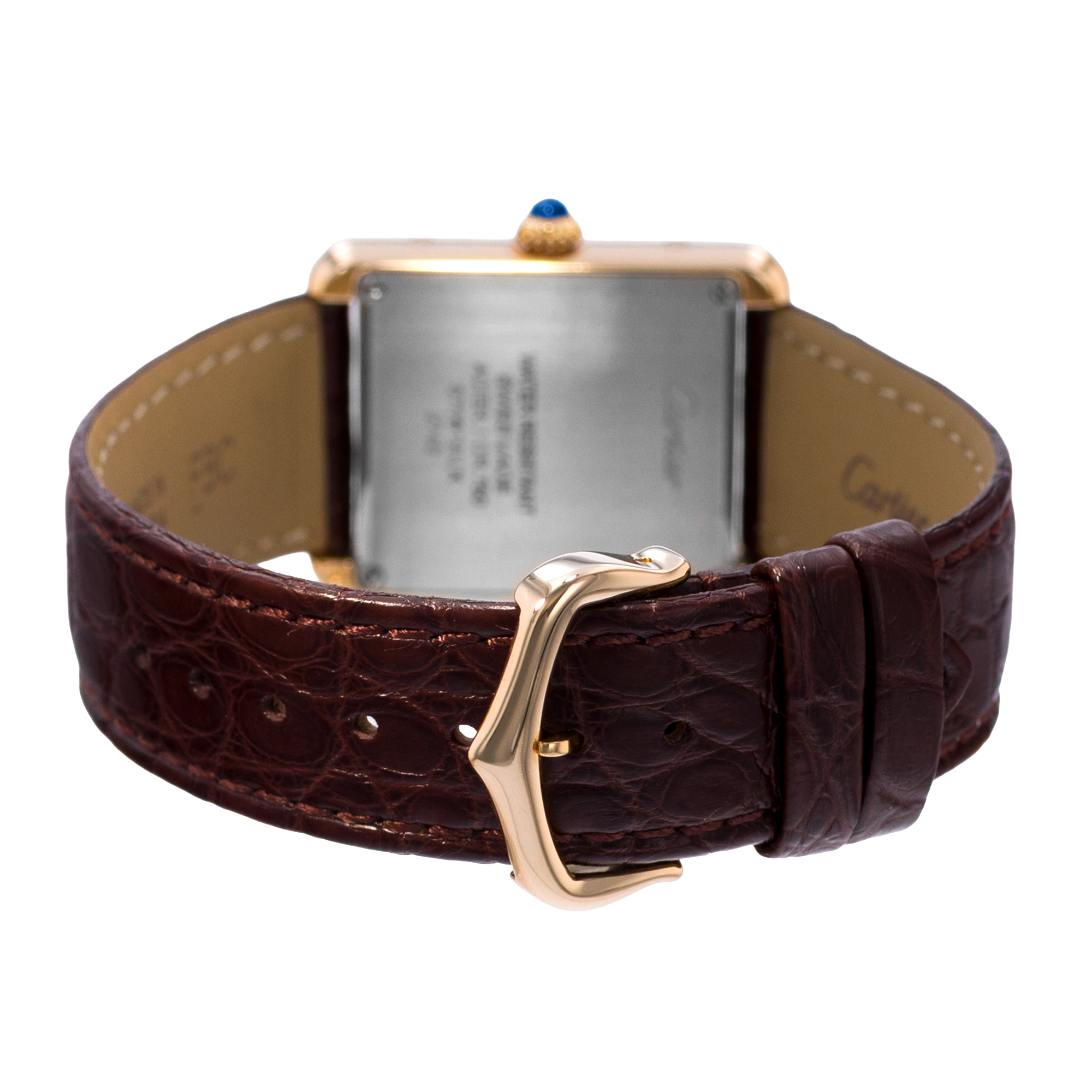 Cartier Tank Solo W1018755 2743 24mm Silver Dial 18k Yellow Gold Ladies Watch thumbnail 7