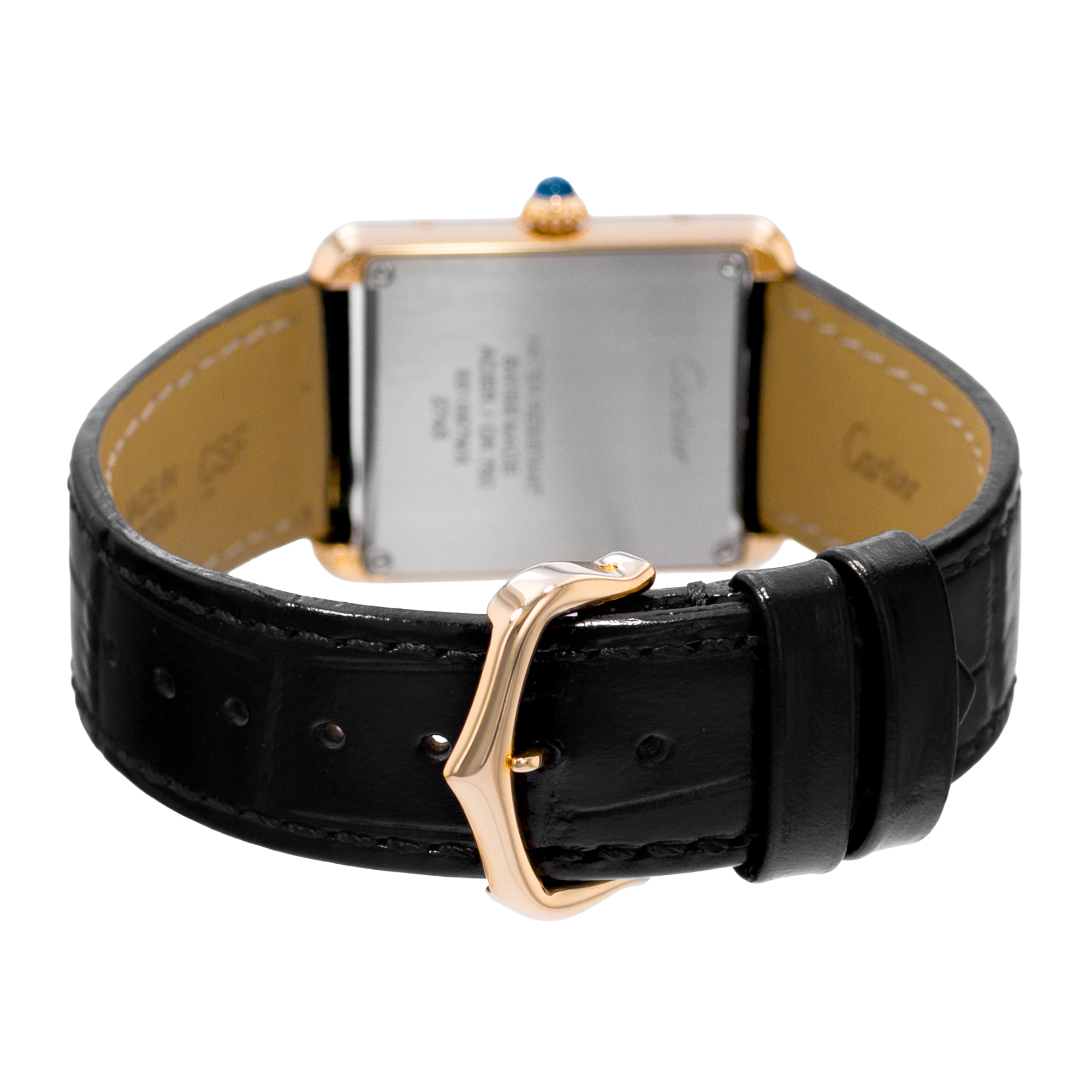 Cartier Tank Solo W1018755 2343 24mm Silver Dial 18k Yellow Gold Ladies Watch thumbnail 7
