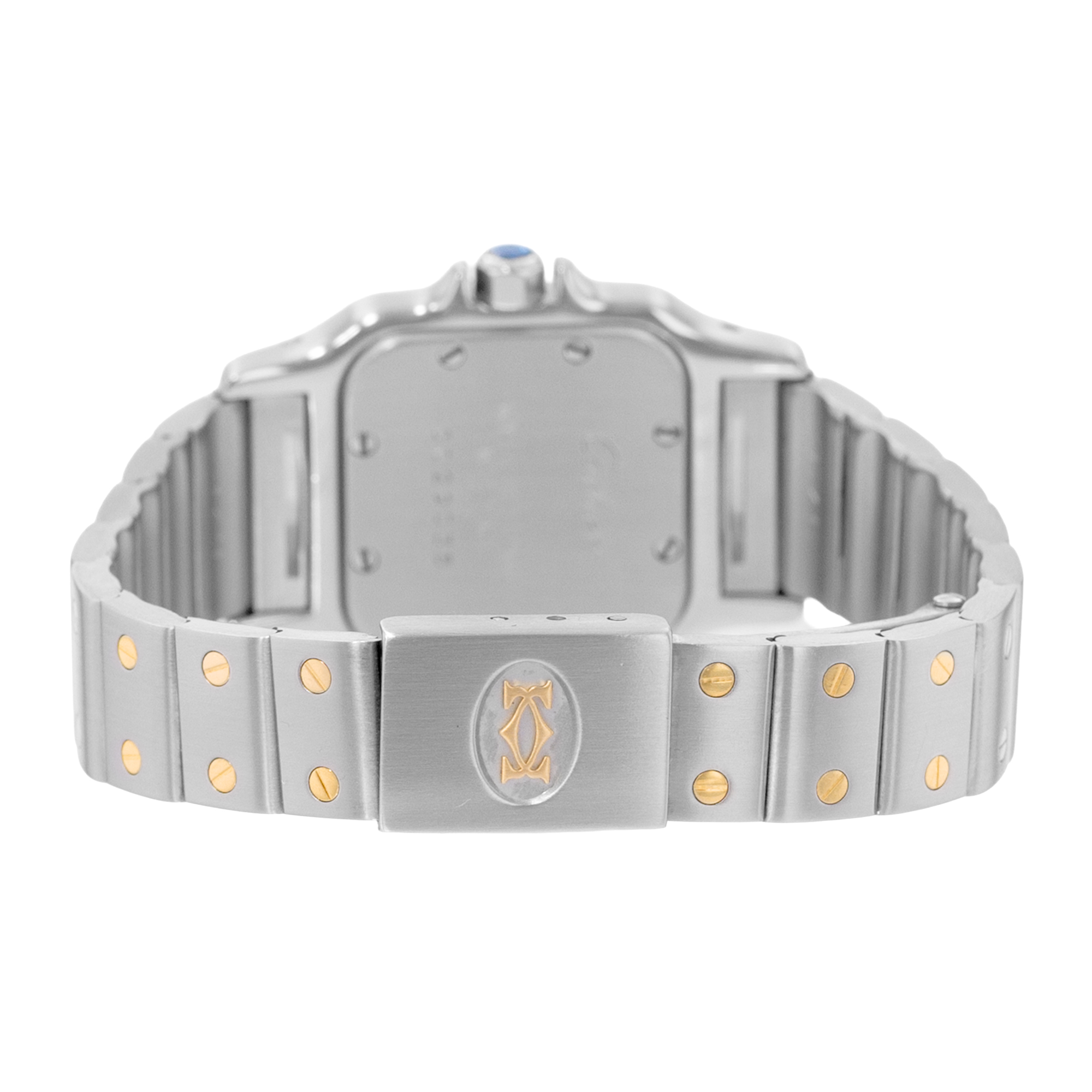 Cartier Santos Galbee W20012C4 1567 24mm Steel 18k Yellow Gold Ladies Watch thumbnail 7
