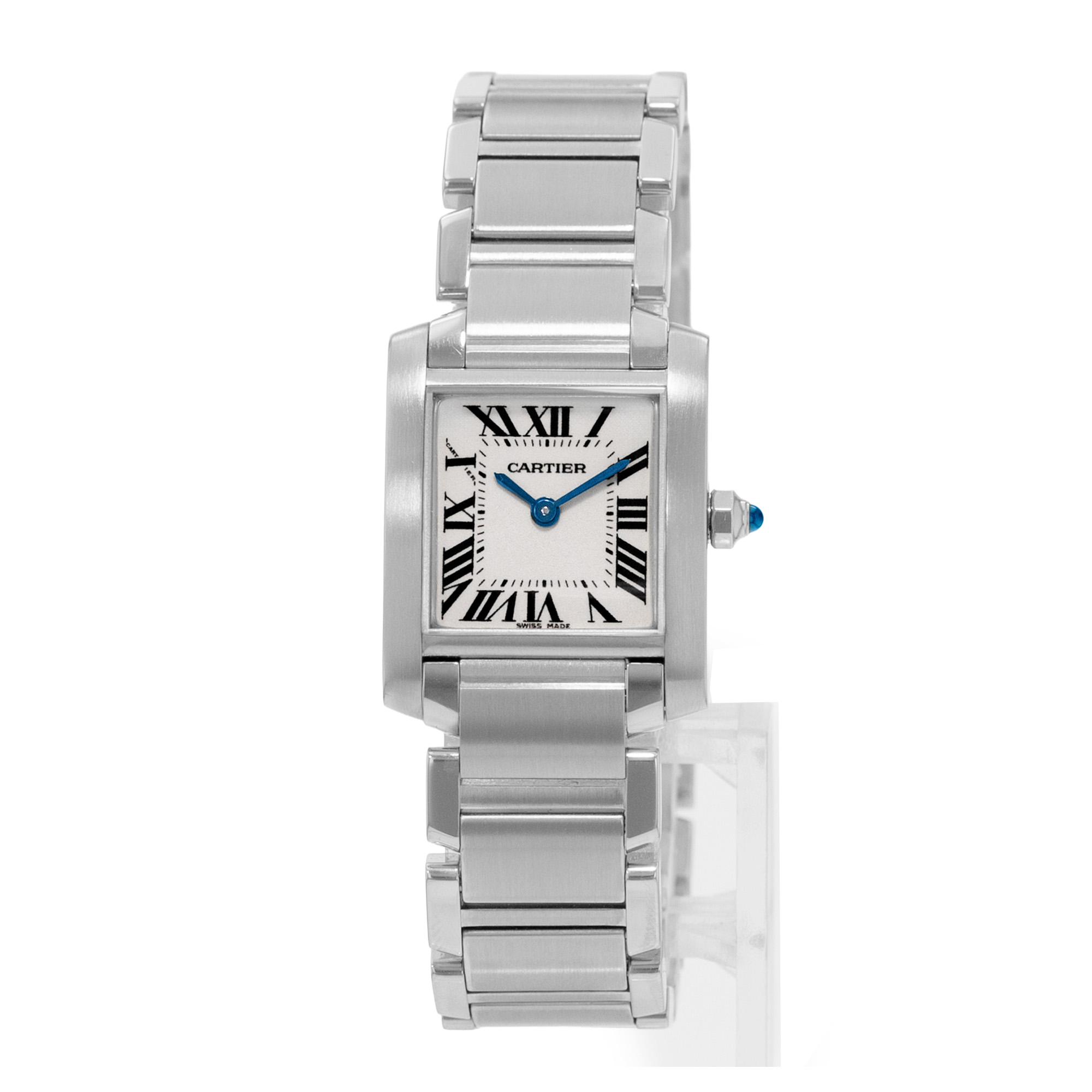 Cartier Tank Francaise W51008Q3 2384 20mm Silver Dial Steel Ladies Watch 2010 thumbnail 3