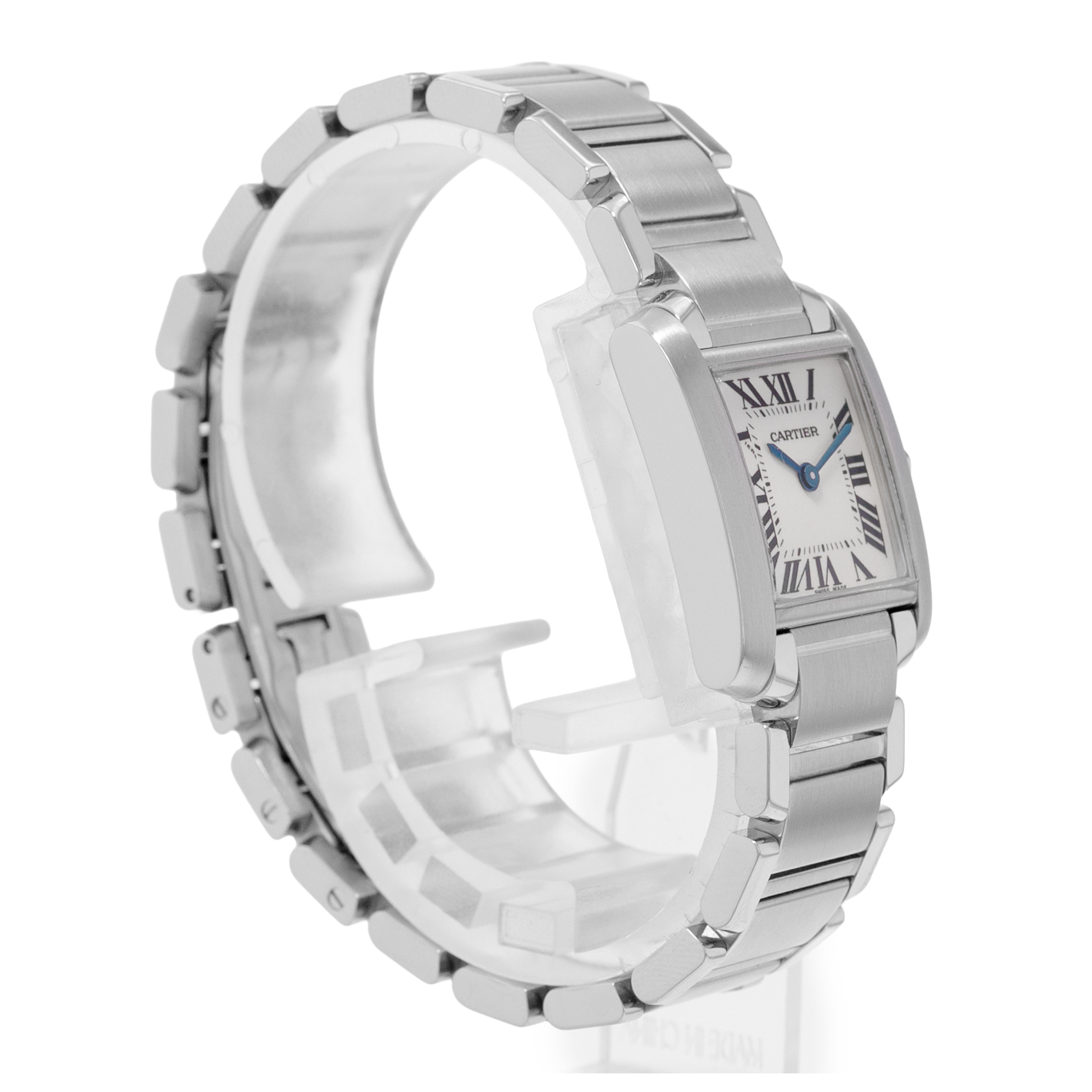 Cartier Tank Francaise W51008Q3 2384 20mm Silver Dial Steel Ladies Watch 2010 thumbnail 5