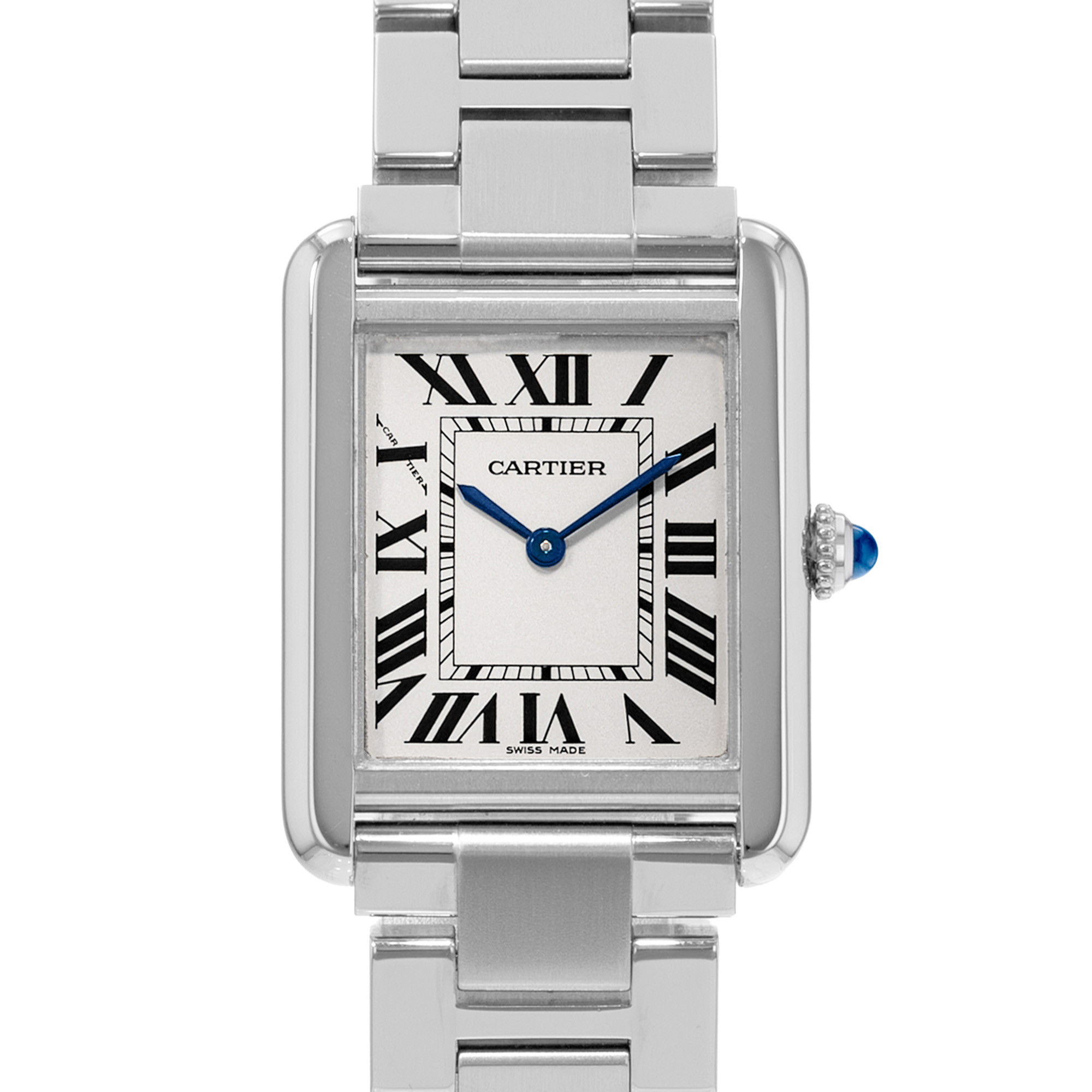 Cartier Tank Solo W5200013 3170 24mm Silver Dial Steel Ladies Watch Papers 2012 thumbnail 1