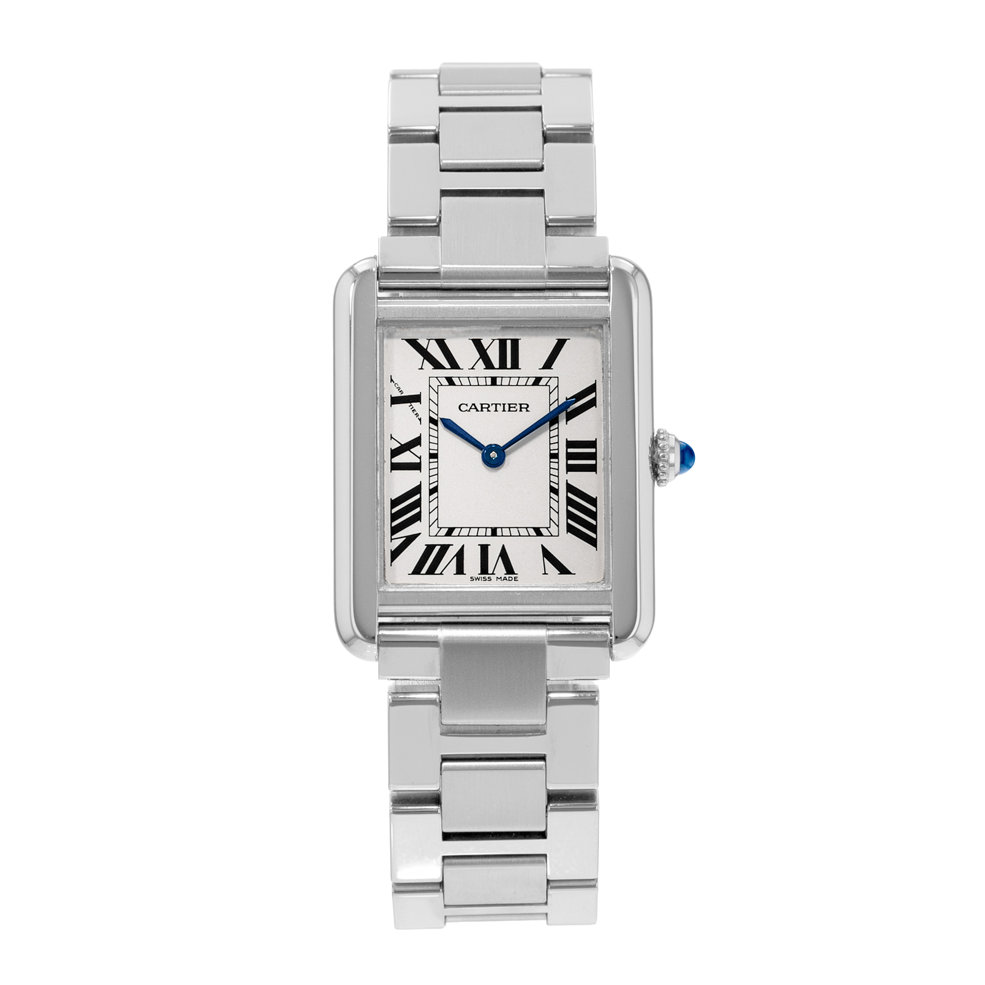 Cartier Tank Solo W5200013 3170 24mm Silver Dial Steel Ladies Watch Papers 2012 thumbnail 2