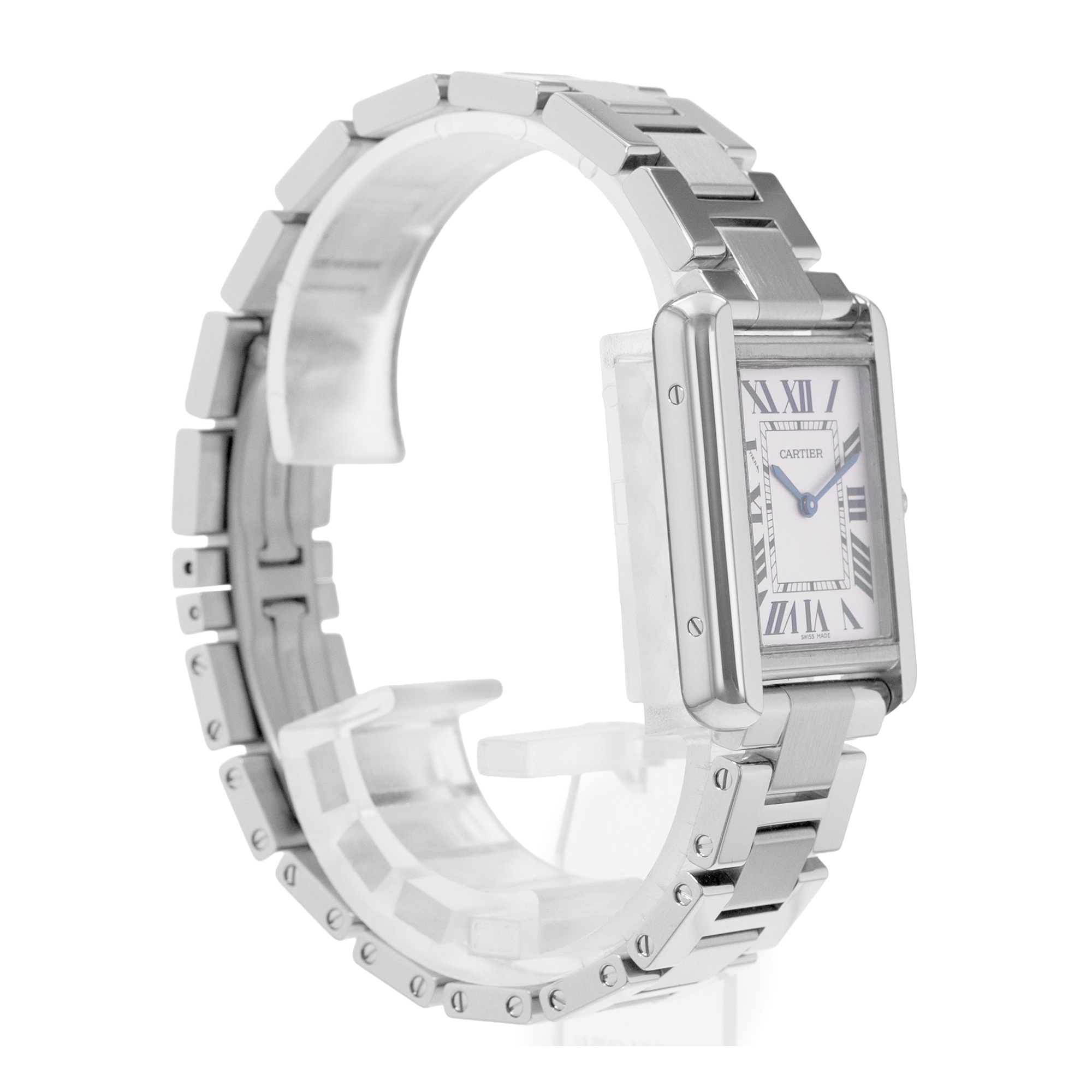 Cartier Tank Solo W5200013 3170 24mm Silver Dial Steel Ladies Watch Papers 2012 thumbnail 6