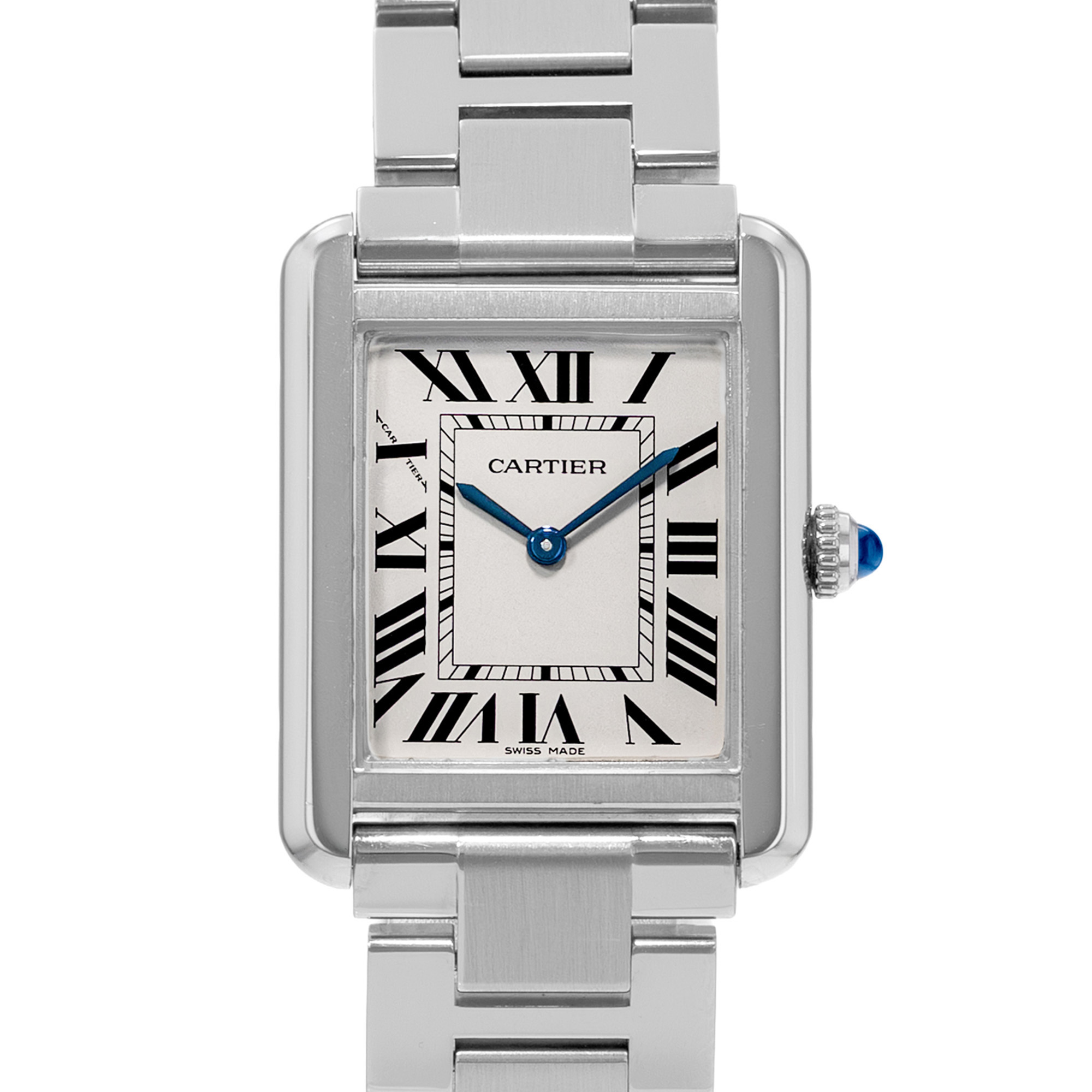 Cartier Tank Solo W5200013 3170 24mm Silver Roman Dial Steel Ladies Watch 2010 thumbnail 1