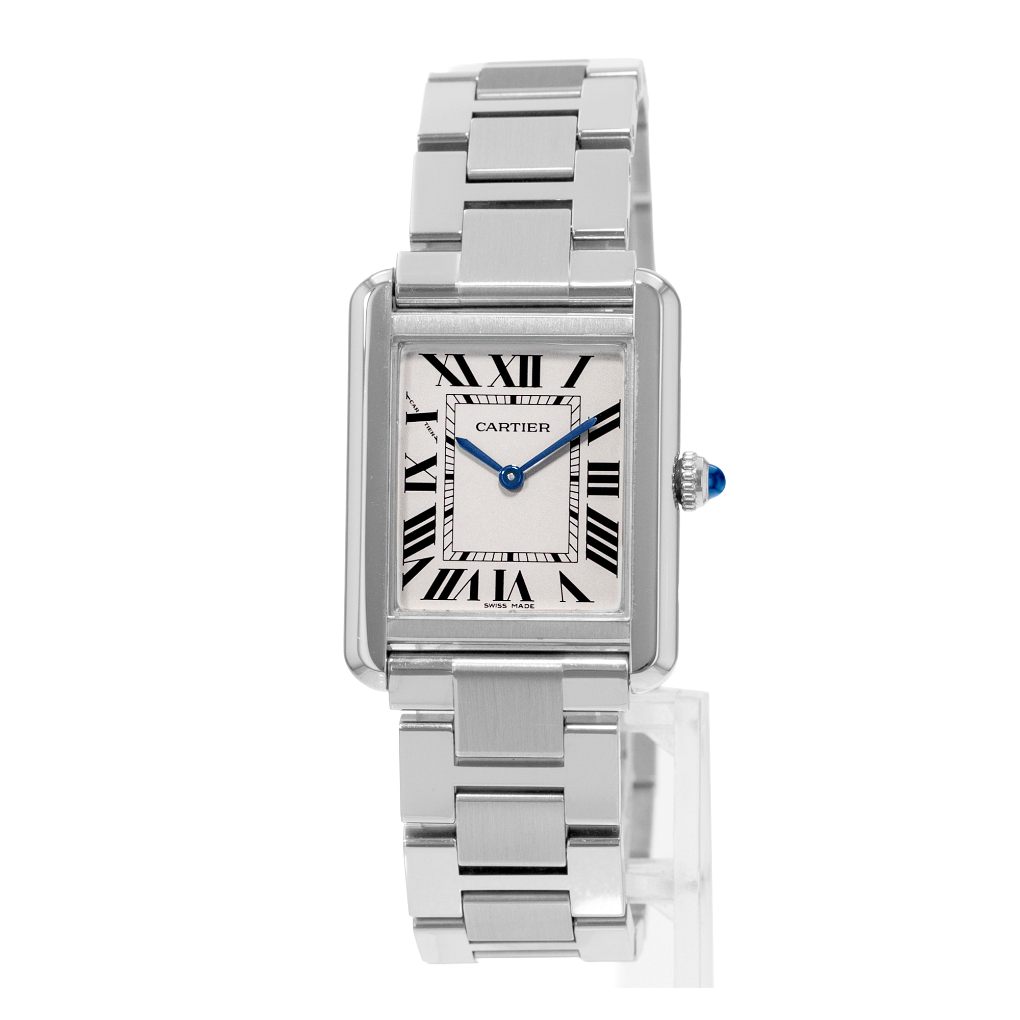 Cartier Tank Solo W5200013 3170 24mm Silver Roman Dial Steel Ladies Watch 2010 thumbnail 3