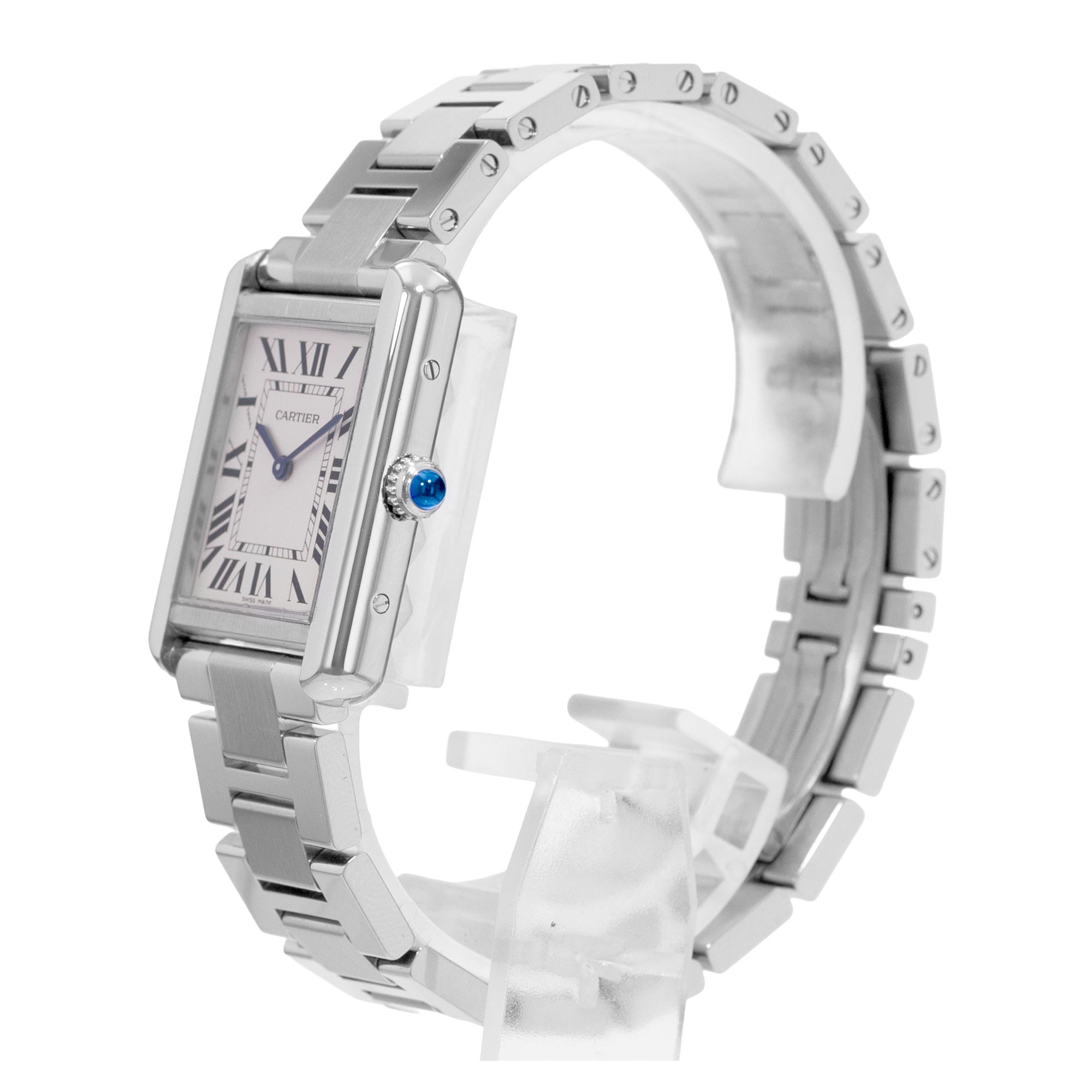 Cartier Tank Solo W5200013 3170 24mm Silver Roman Dial Steel Ladies Watch 2010 thumbnail 4