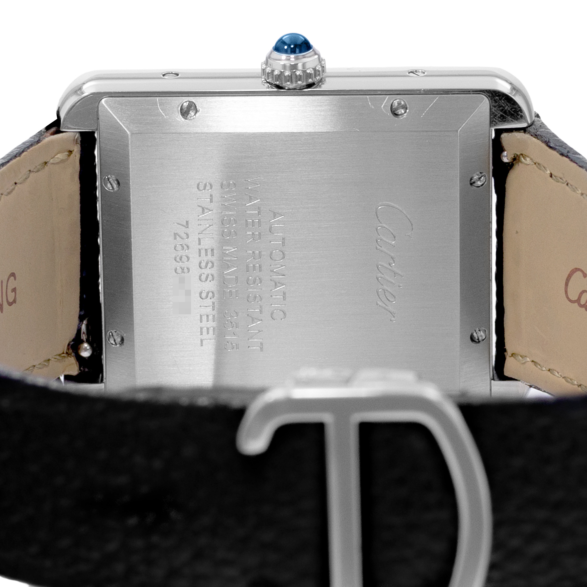 Cartier Tank Solo W5200027 3515 31mm XL Silver Roman Dial Steel Mens Watch 2015 thumbnail 8