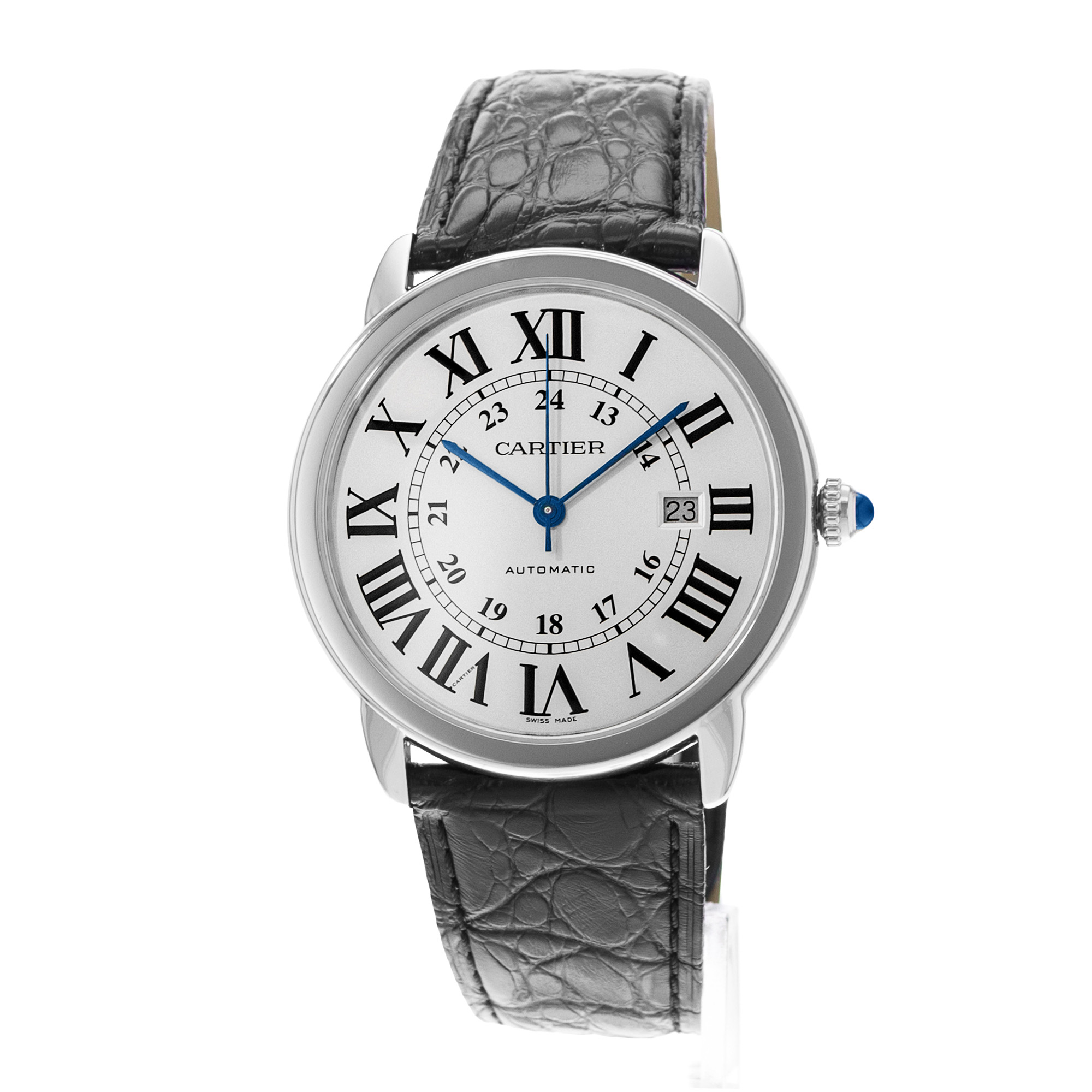 Cartier Ronde Solo de Cartier W6701010 3517 42mm Steel Mens Watch Papers 2014 thumbnail 4