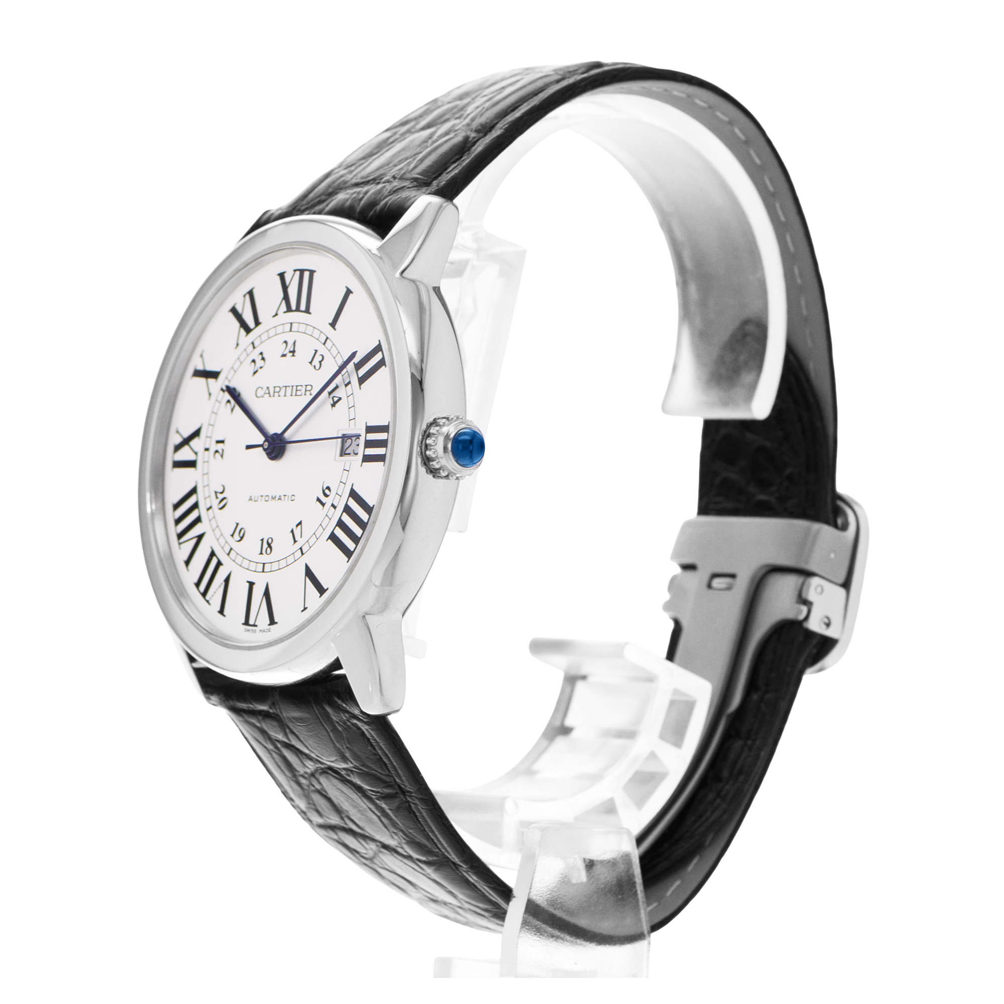 Cartier Ronde Solo de Cartier W6701010 3517 42mm Steel Mens Watch Papers 2014 thumbnail 5
