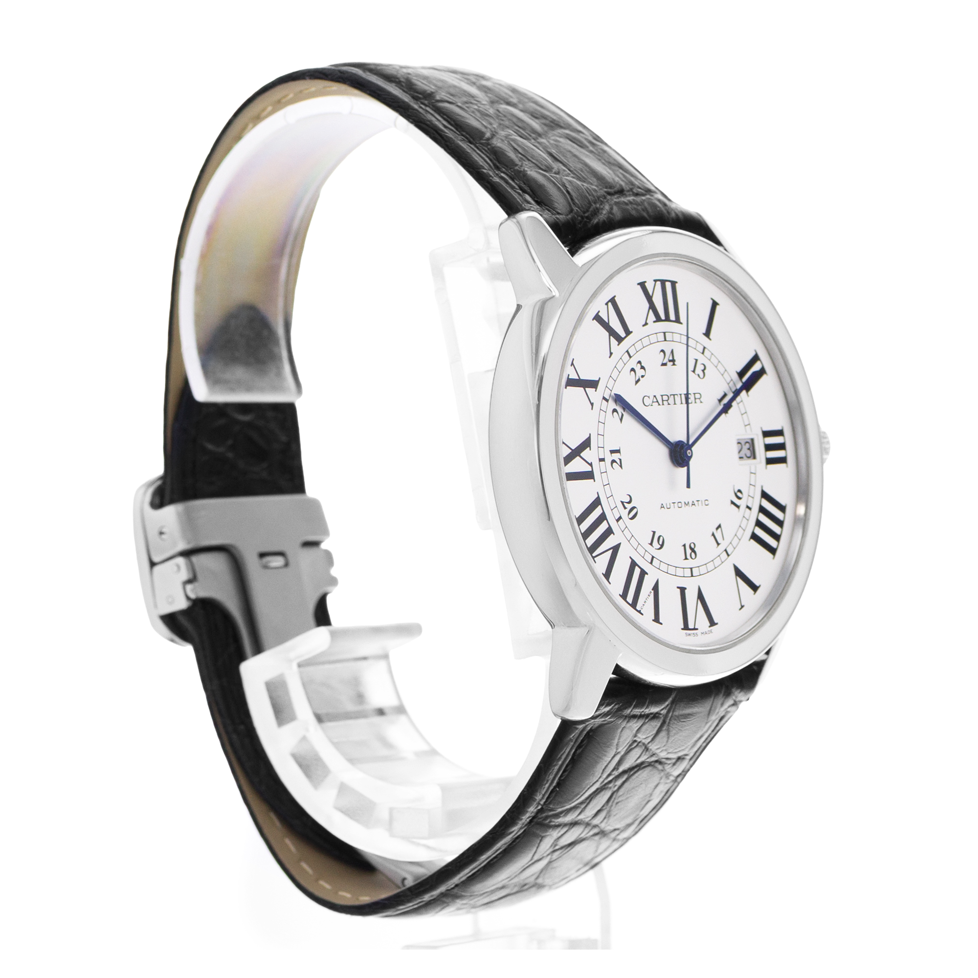 Cartier Ronde Solo de Cartier W6701010 3517 42mm Steel Mens Watch Papers 2014 thumbnail 6