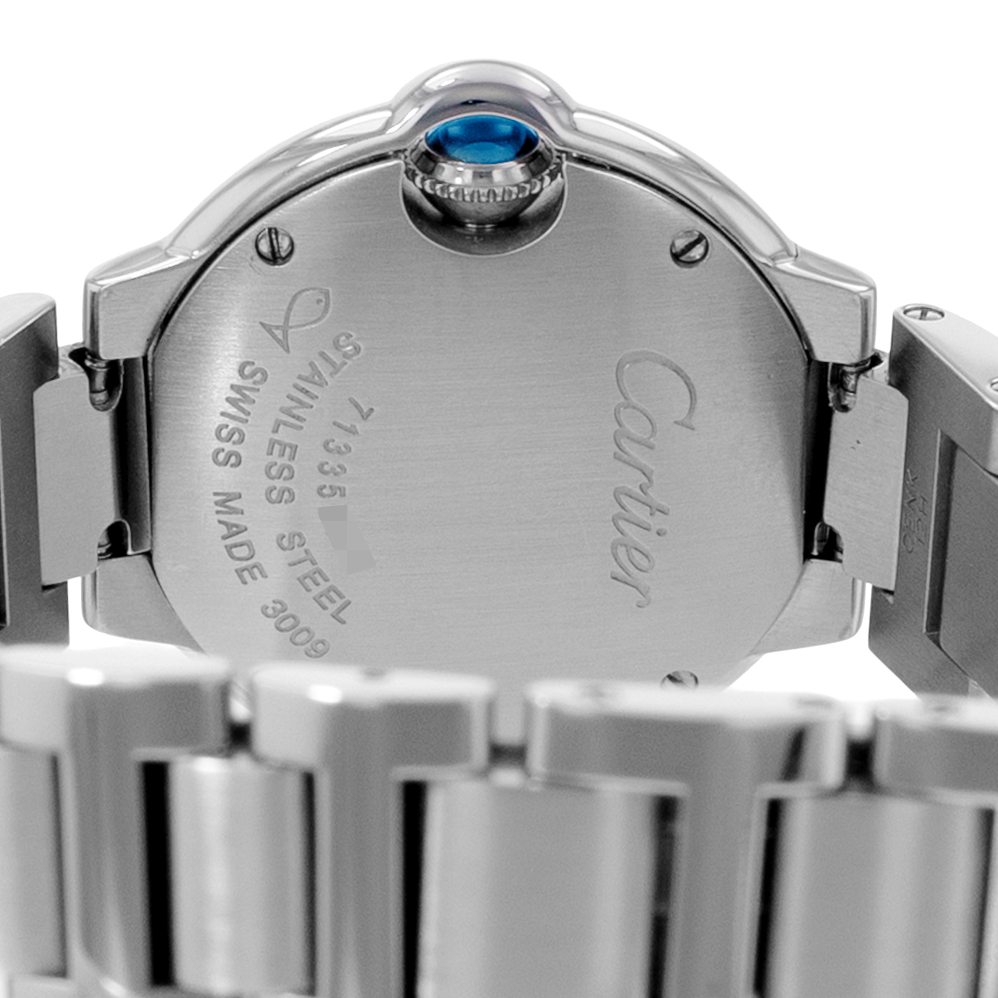 Cartier Ballon Bleu 28mm W69010Z4 3009 Silver Roman Dial Steel Ladies Watch 2015 thumbnail 8
