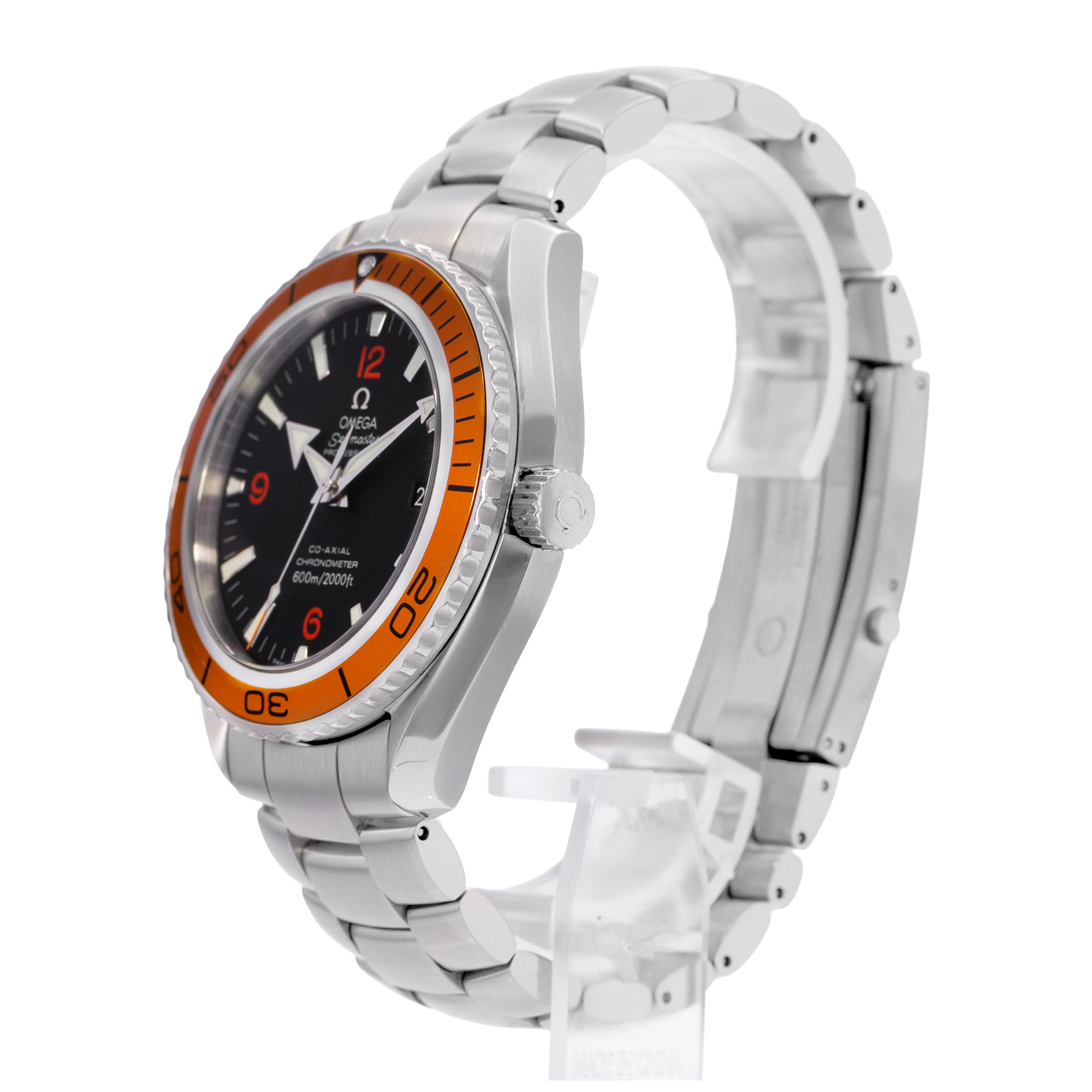 Omega Seamaster Planet Ocean 2208.50.00 45mm Black Orange 600M Steel Mens Watch thumbnail 4