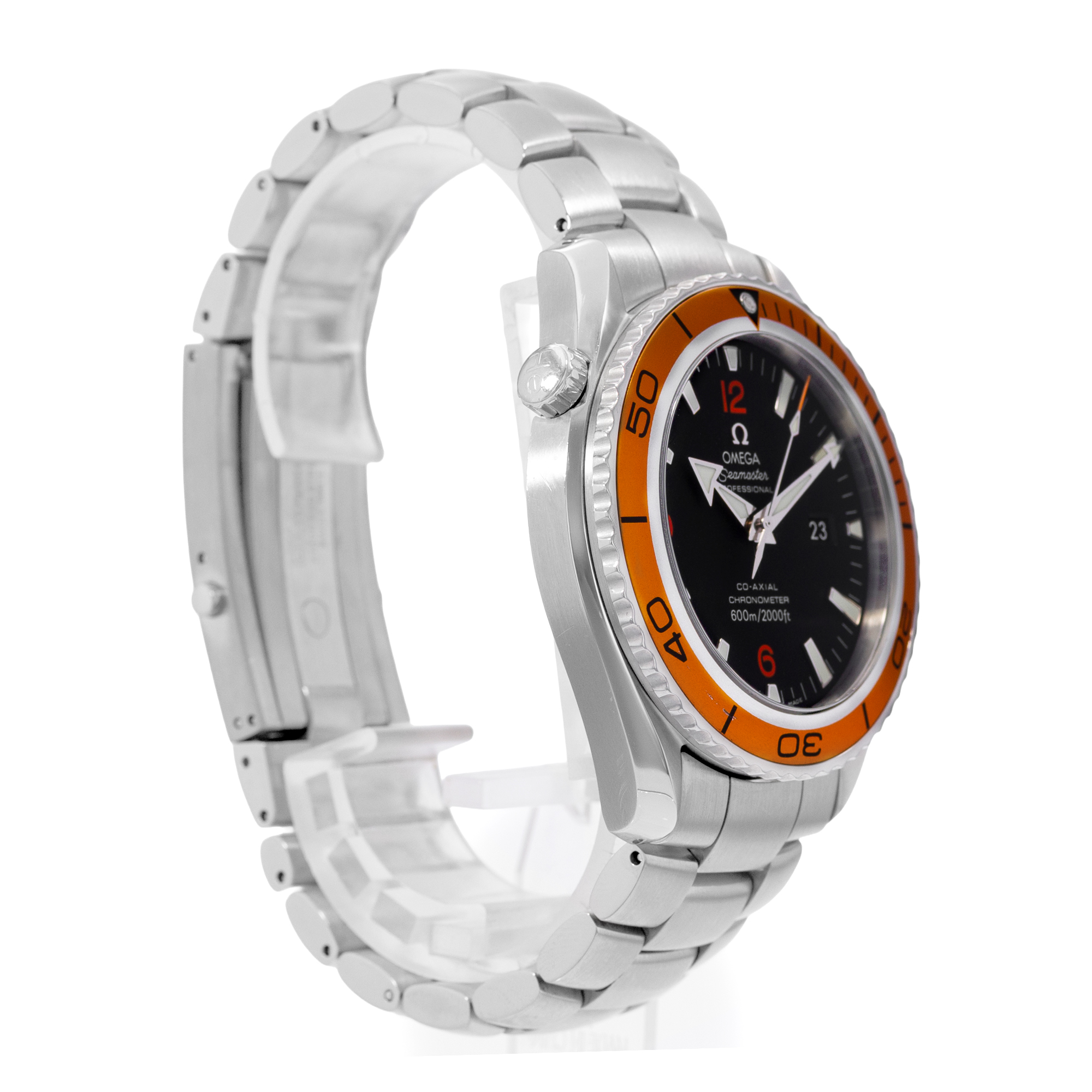 Omega Seamaster Planet Ocean 2208.50.00 45mm Black Orange 600M Steel Mens Watch thumbnail 5
