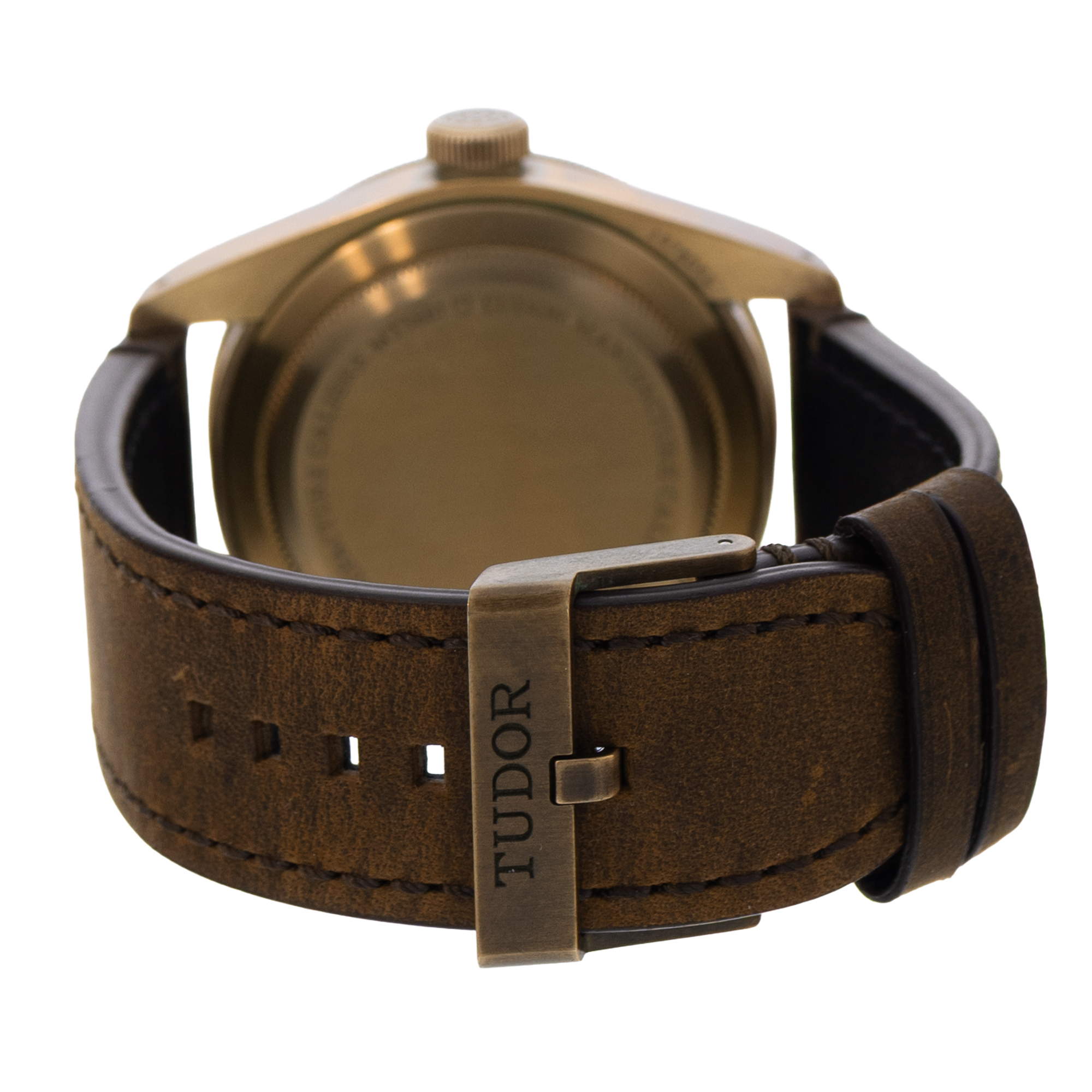Tudor Black Bay Bronze 79250BA 43mm Slate Grey Dial Leather Mens Watch Card 2020 thumbnail 8