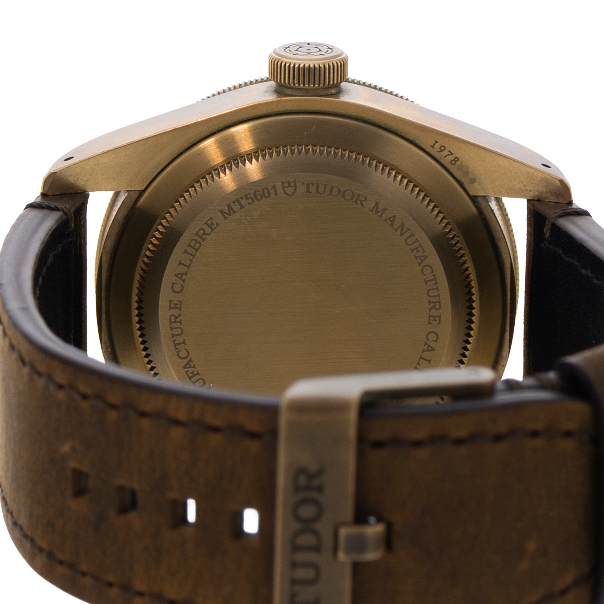 Tudor Black Bay Bronze 79250BA 43mm Slate Grey Dial Leather Mens Watch Card 2020 thumbnail 9