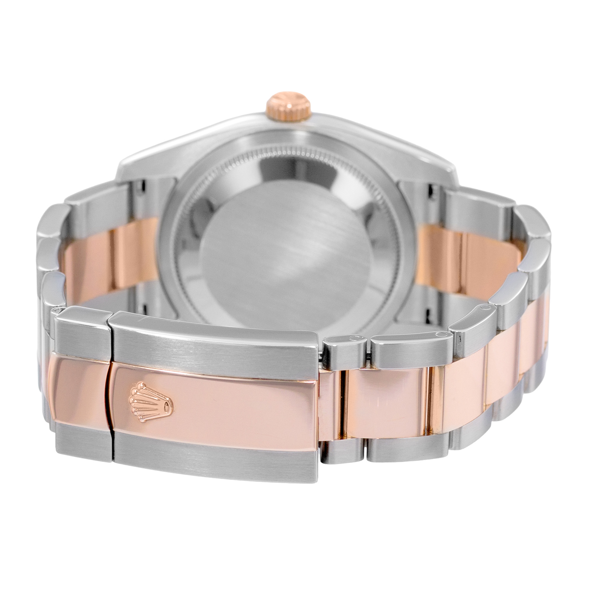Rolex Datejust 36 116201 Pink Index Dial Steel 18k Rose Gold Mens Watch 2006 thumbnail 7
