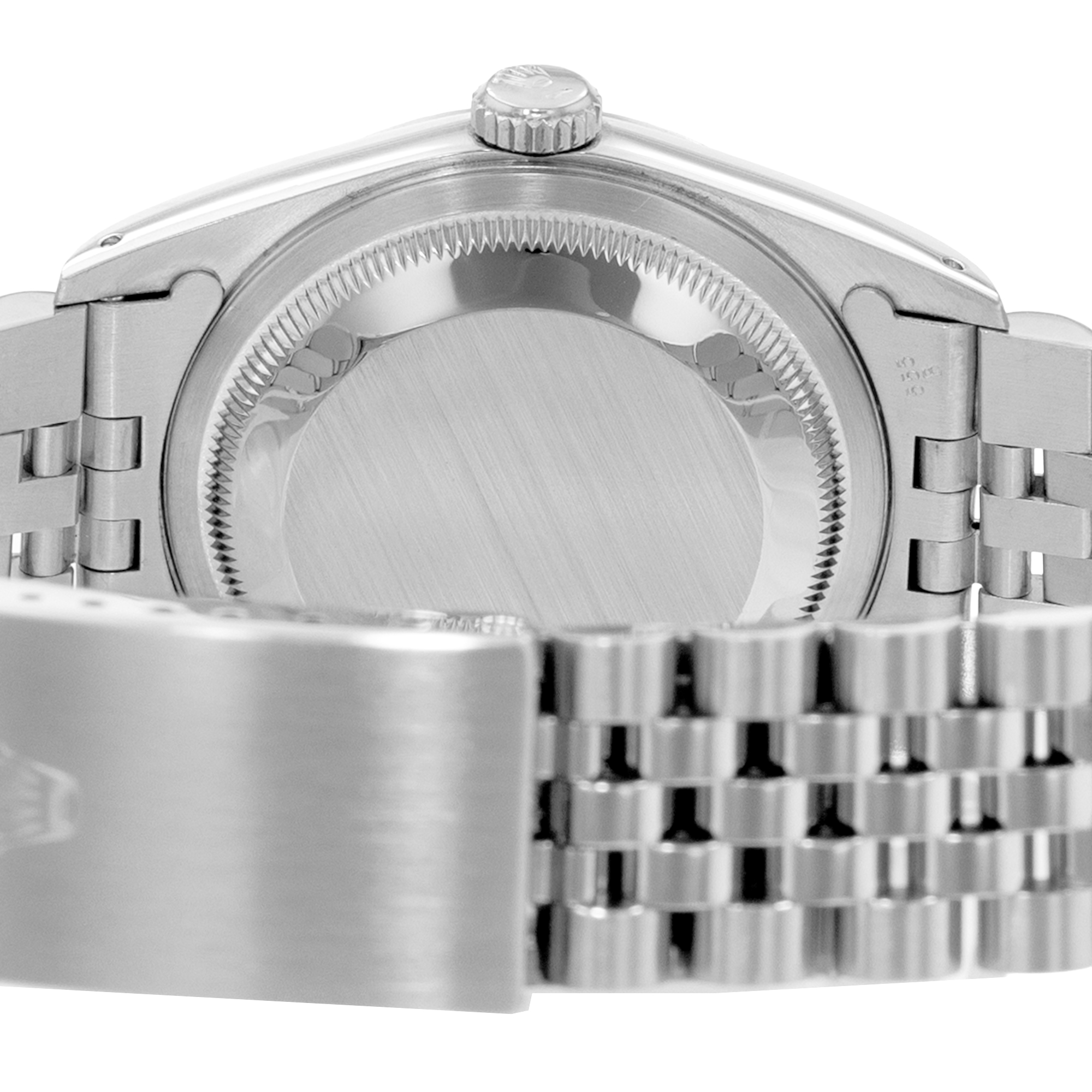 Rolex Datejust 36 16234 Blue Spider Vignette Diamond Steel 18k White Gold Watch thumbnail 8